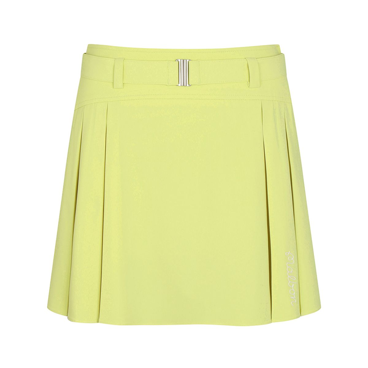 말본 골프(MALBON GOLF) 변형 플리츠 벨트 스커트 YELLOW (WOMAN)