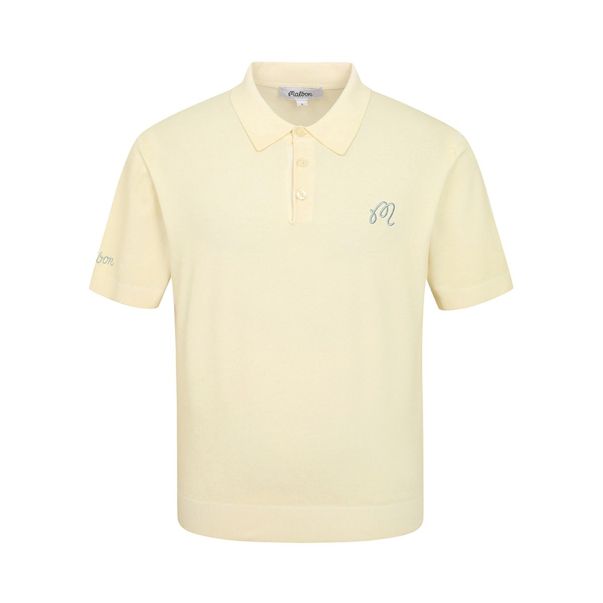 말본 골프(MALBON GOLF) 콜드다잉 반팔 니트 YELLOW (MAN)