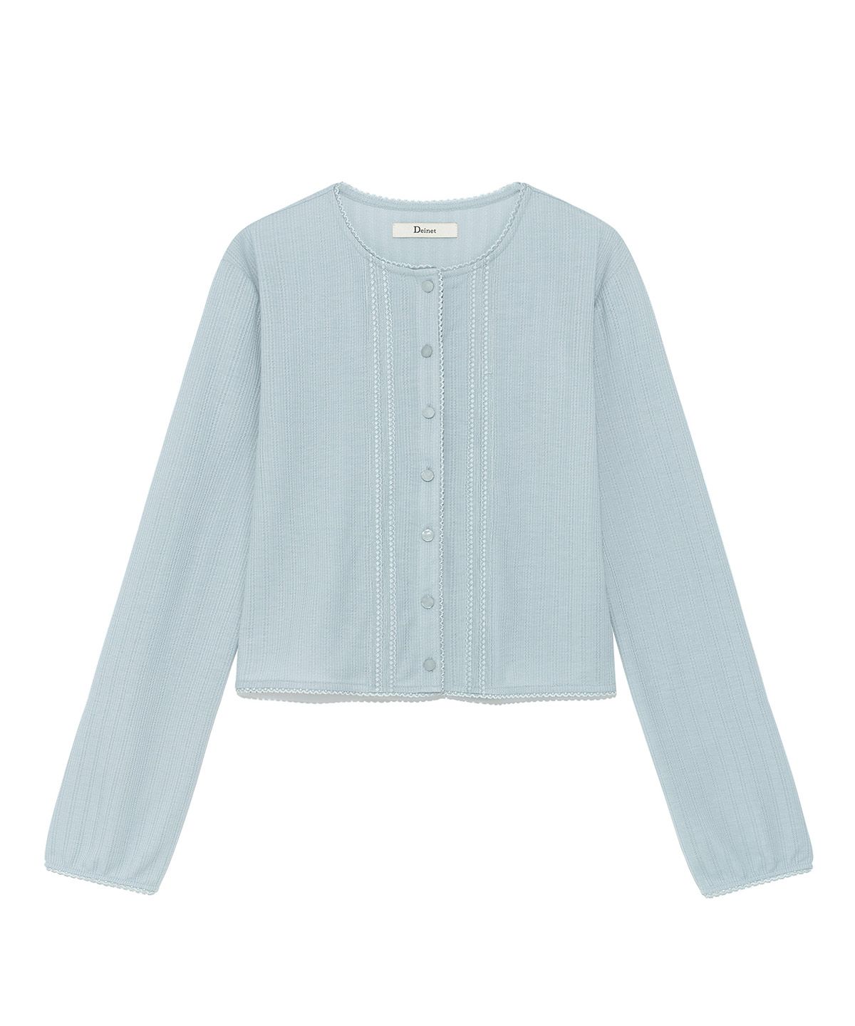 다이닛(DEINET) [YOON SOAP X DEINET] LACE CARDIGAN IN LIGHT BLUE