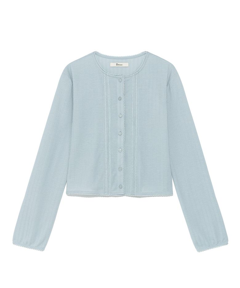 [YOON SOAP X DEINET] LACE CARDIGAN IN LIGHT BLUE