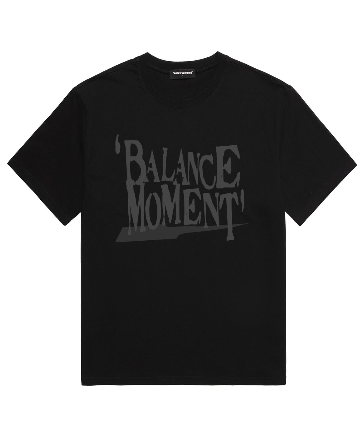 밴웍스(VANNWORKS) BALANCE MOMENT 반팔 티셔츠 (VS0201) 블랙