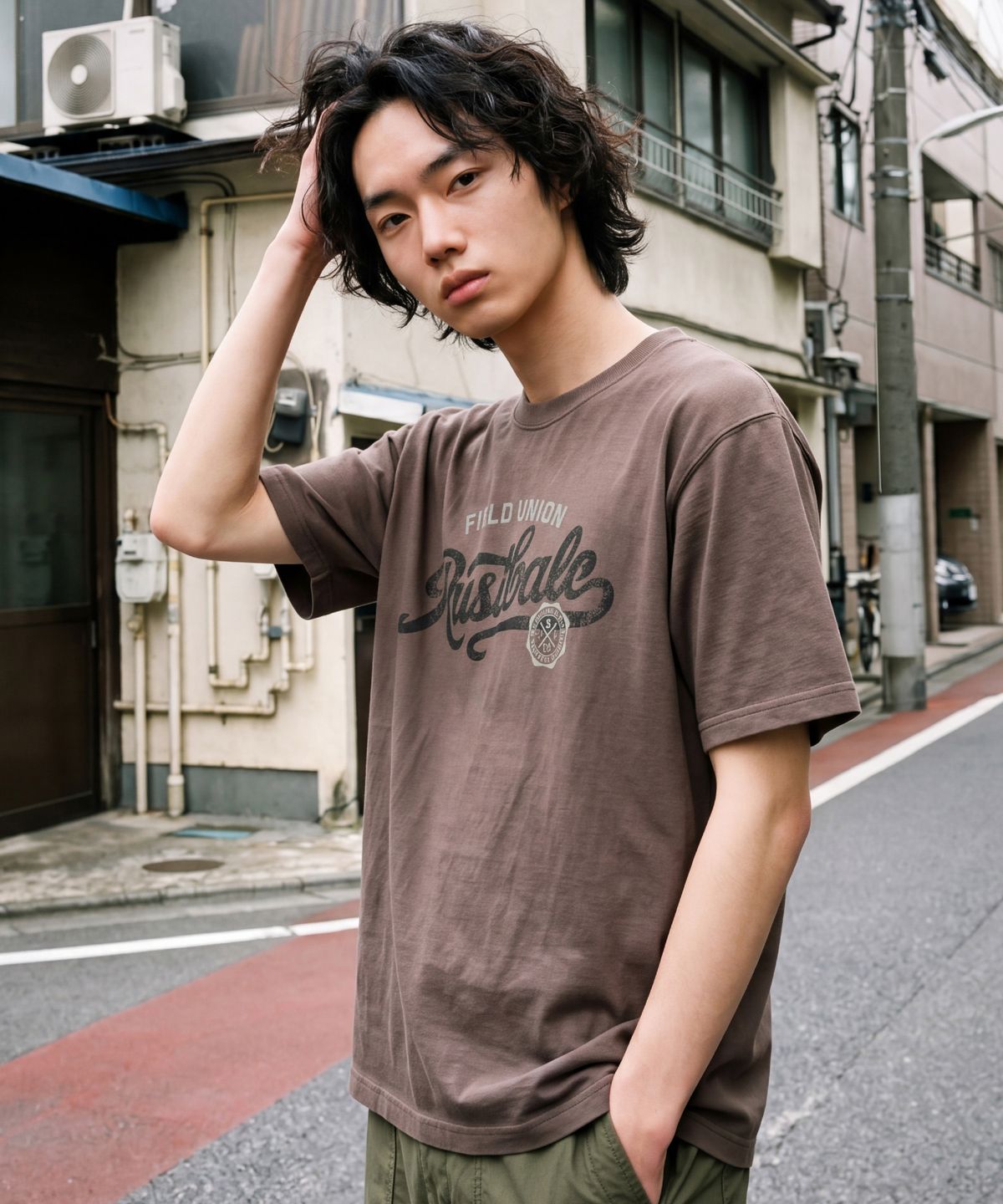 퍼스텝(PERSTEP) 러스트베일 반팔 브라운 HSST4771