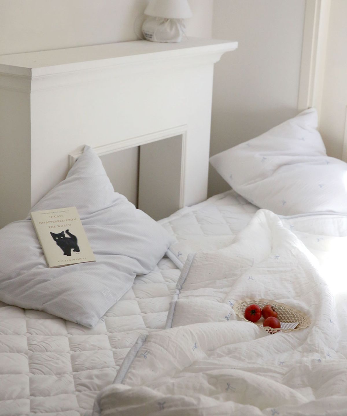메종드룸룸(MAISON DE ROOMROOM) 쁘띠 리본 모달 차렵이불세트