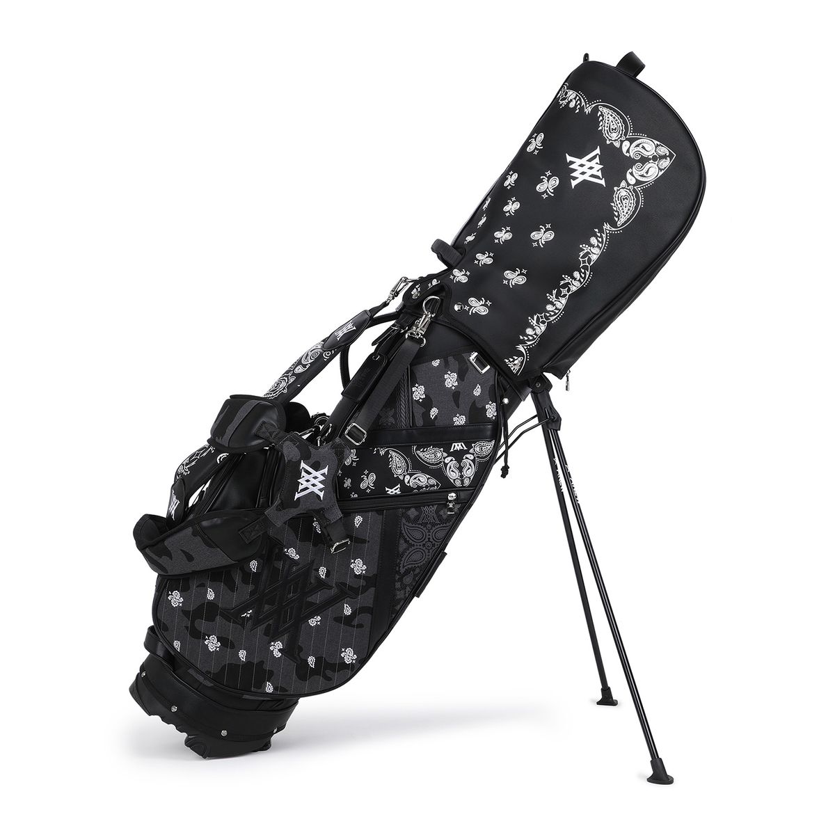 어뉴골프(ANEW GOLF) 9 UNI PAISLEY STANDBAG_BK