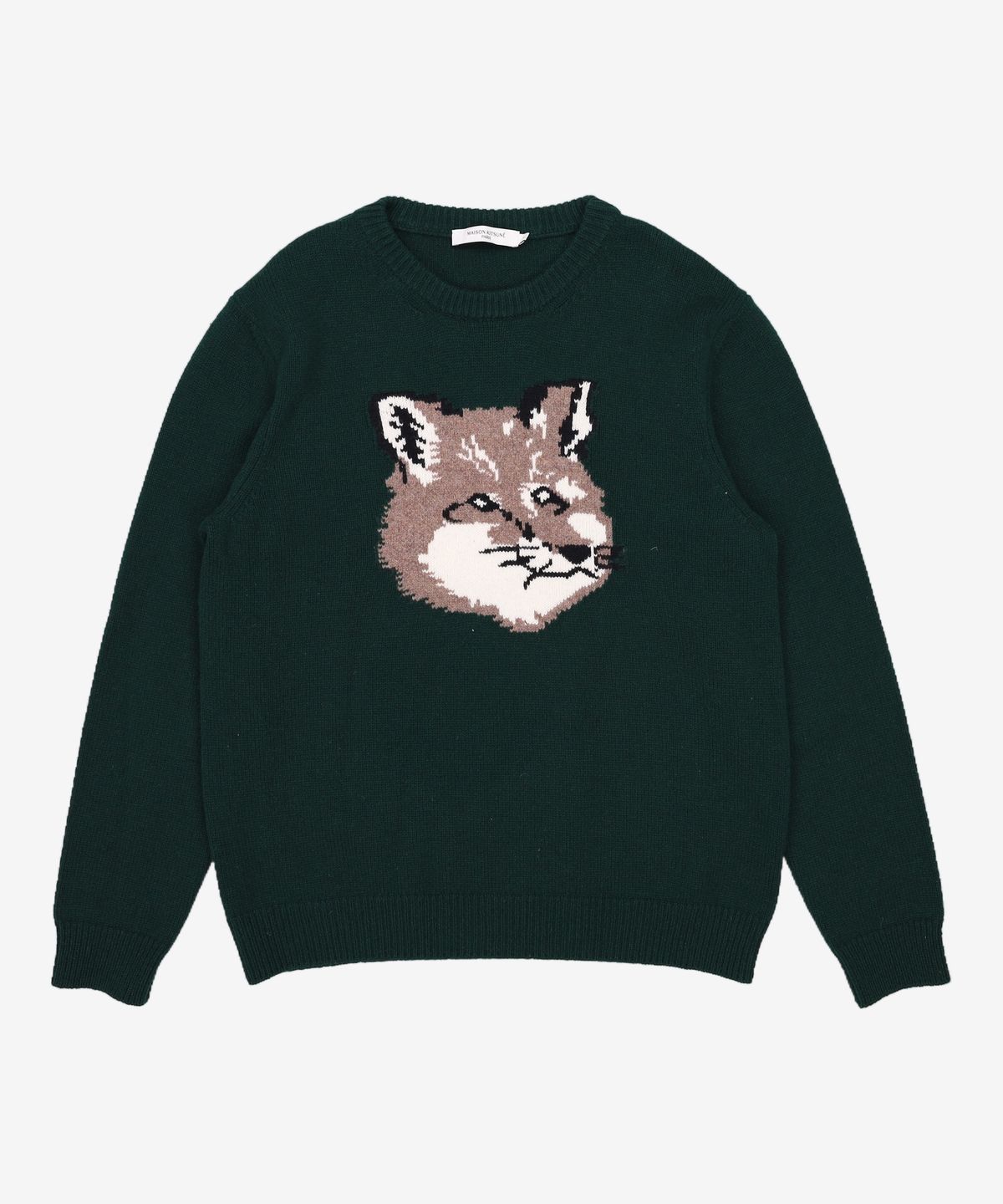 메종 키츠네(MAISON KITSUNE) 21FW 빅폭스헤드 니트 HM00509KT1016 L