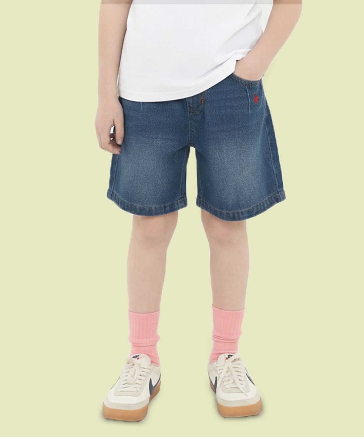 비버리힐즈 폴로클럽 키즈(BEVERLY HILLS POLO CLUB KIDS) 필드데님4부팬츠 [블루]