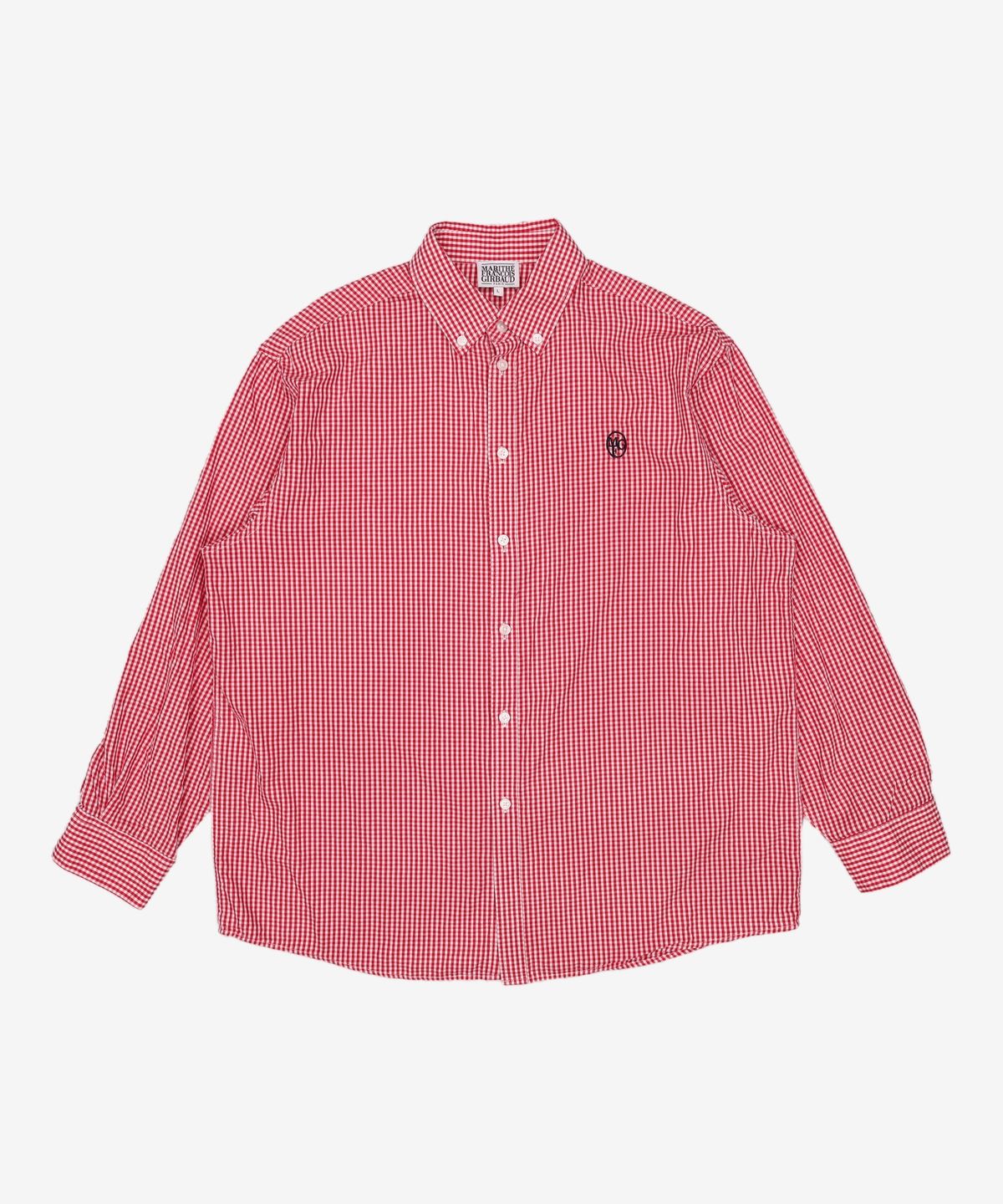 마리떼 프랑소와 저버(MARITHÉ + FRANҪOIS GIRBAUD) GINGHAM CHECK SHIRT red L