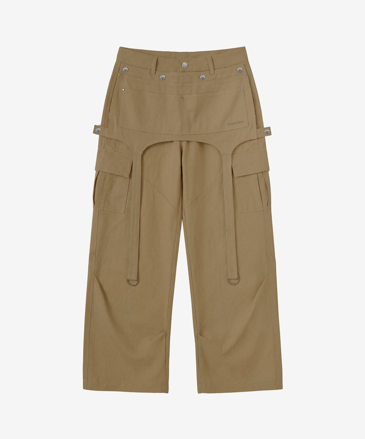 블랙 퍼플(BLACK PURPLE) 모듈 포켓 카고 팬츠_베이지 Module Pocket Cargo Pants_Beige