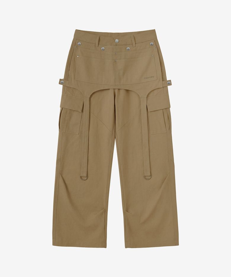 모듈 포켓 카고 팬츠_베이지 Module Pocket Cargo Pants_Beige