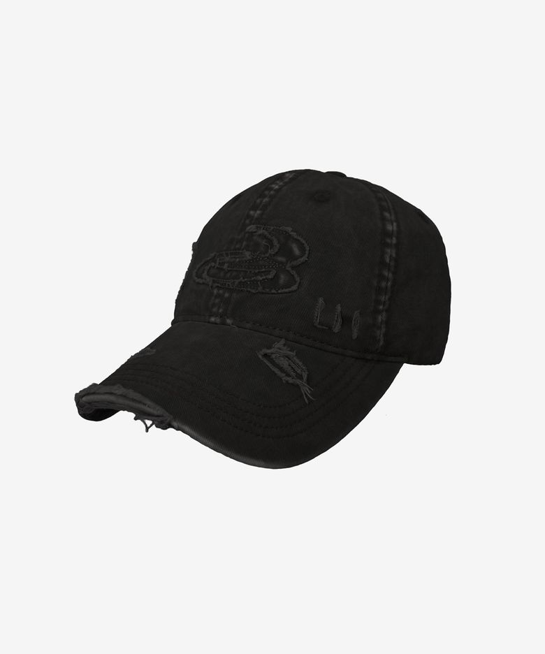 오프컷 디스트레스 캡_블랙Offcut Distress Cap_Black