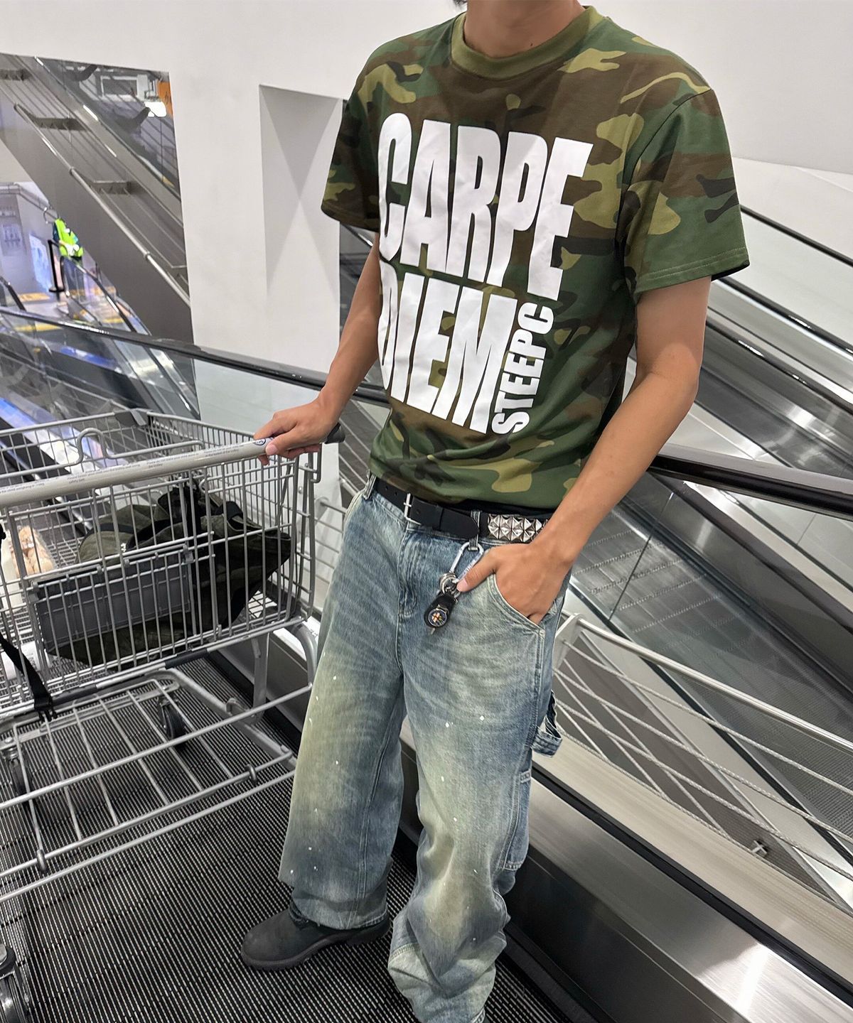 스팁(STEEPC) Carpe diem*카모플라쥬 티셔츠