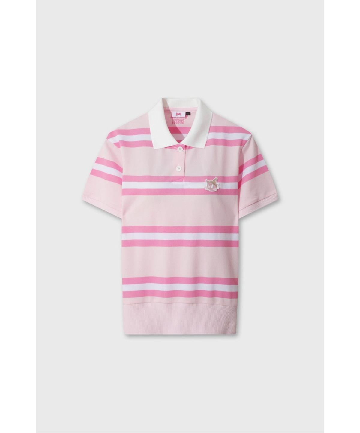 왁(WAAC) Women Stripe Loose-Fit Polo WWTCM26503PIL