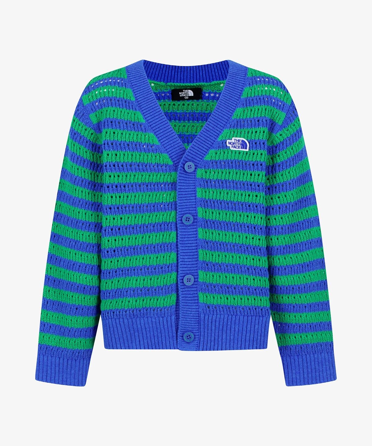 노스페이스 키즈(THE NORTH FACE KIDS) 키즈 스트라이프 가디건 NJ5SS01S_BLU
