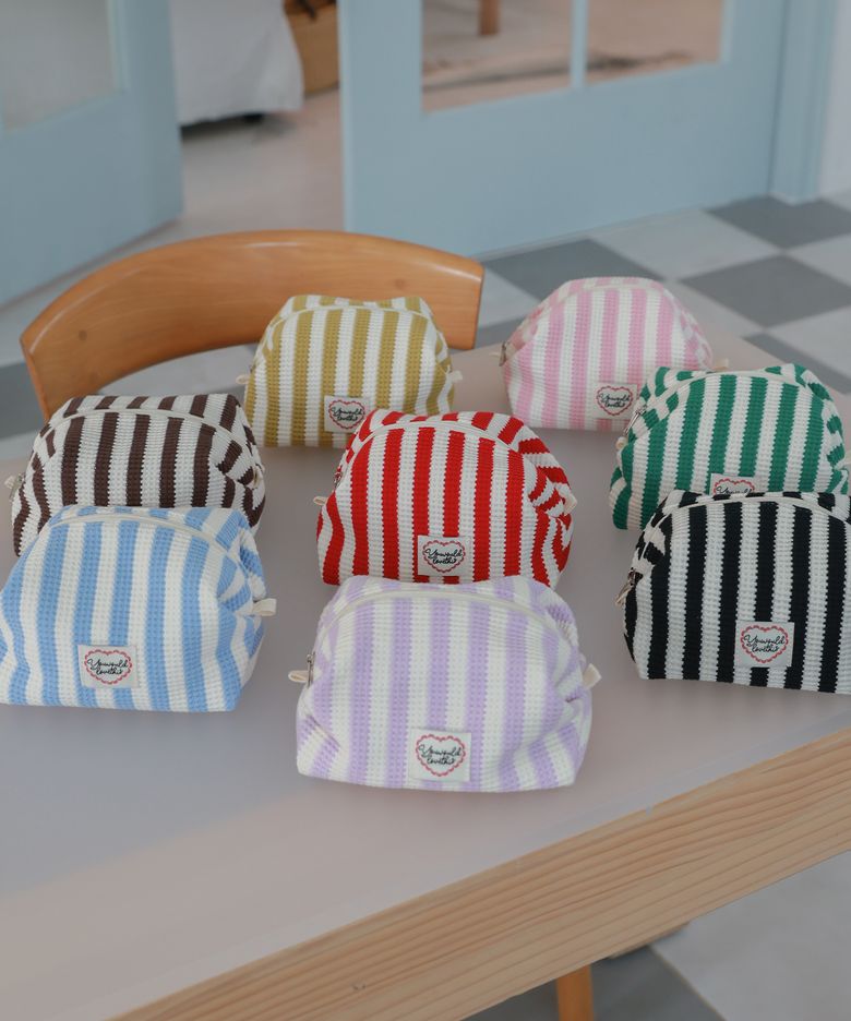 Recipe 니트 파우치  (Large / 8 colors)
