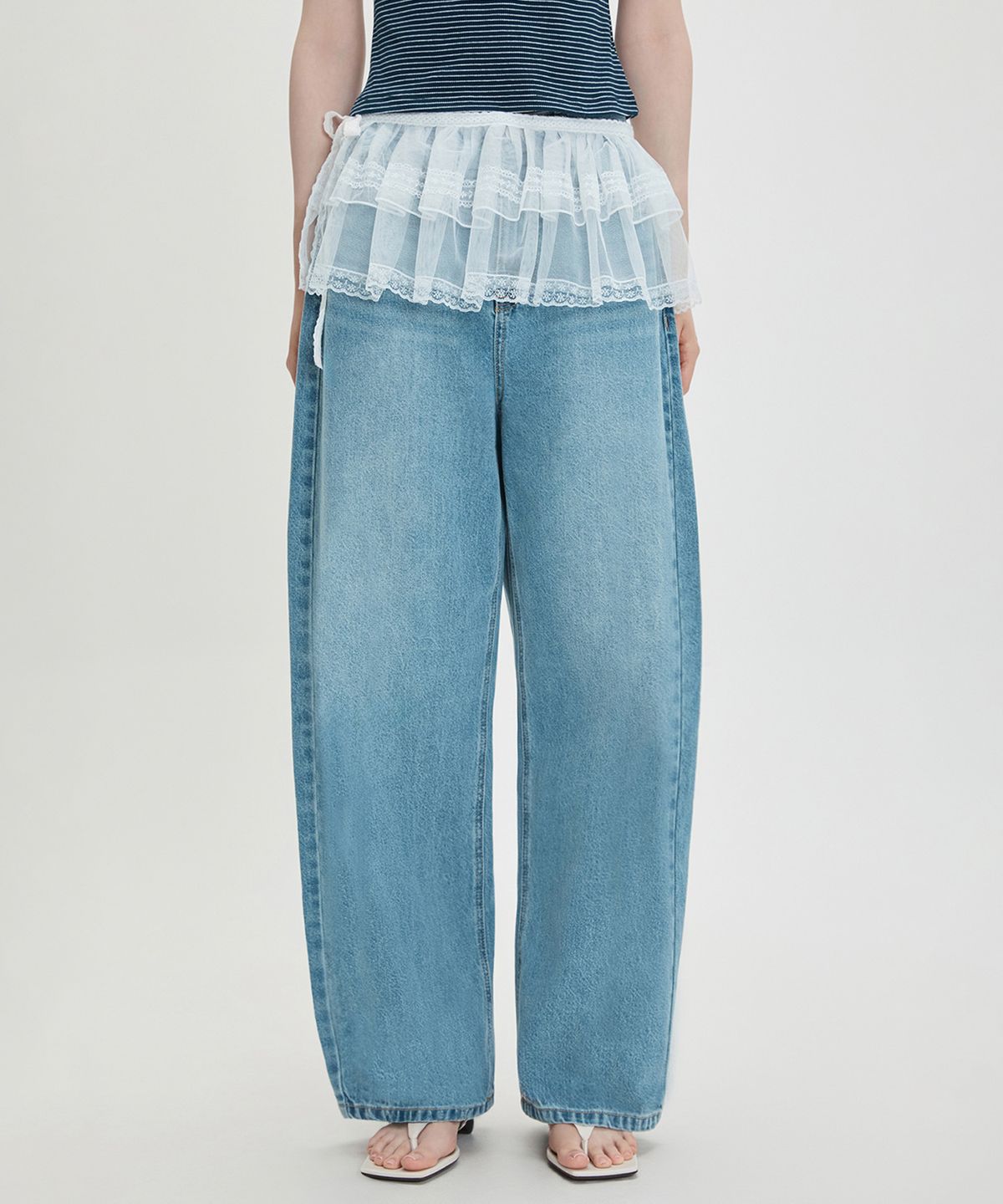 미쏘(MIXXO) 레이스 레이어드 미니스커트 RE WHG57TS_MIWWHG76QS