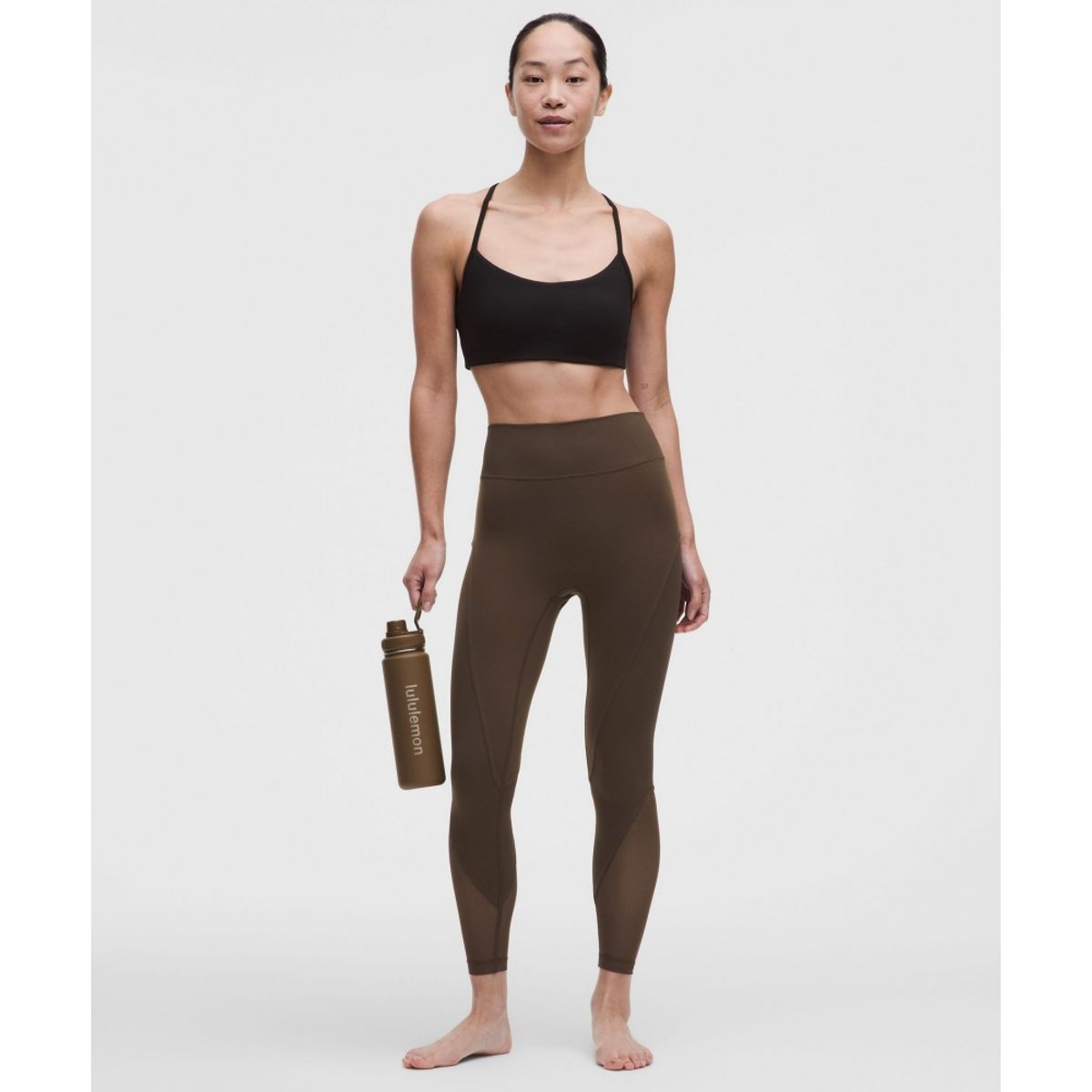 룰루레몬(LULULEMON) Nulu 앤 메쉬 노라인 하이라이즈 요가 타이츠 24inch *아시아 핏