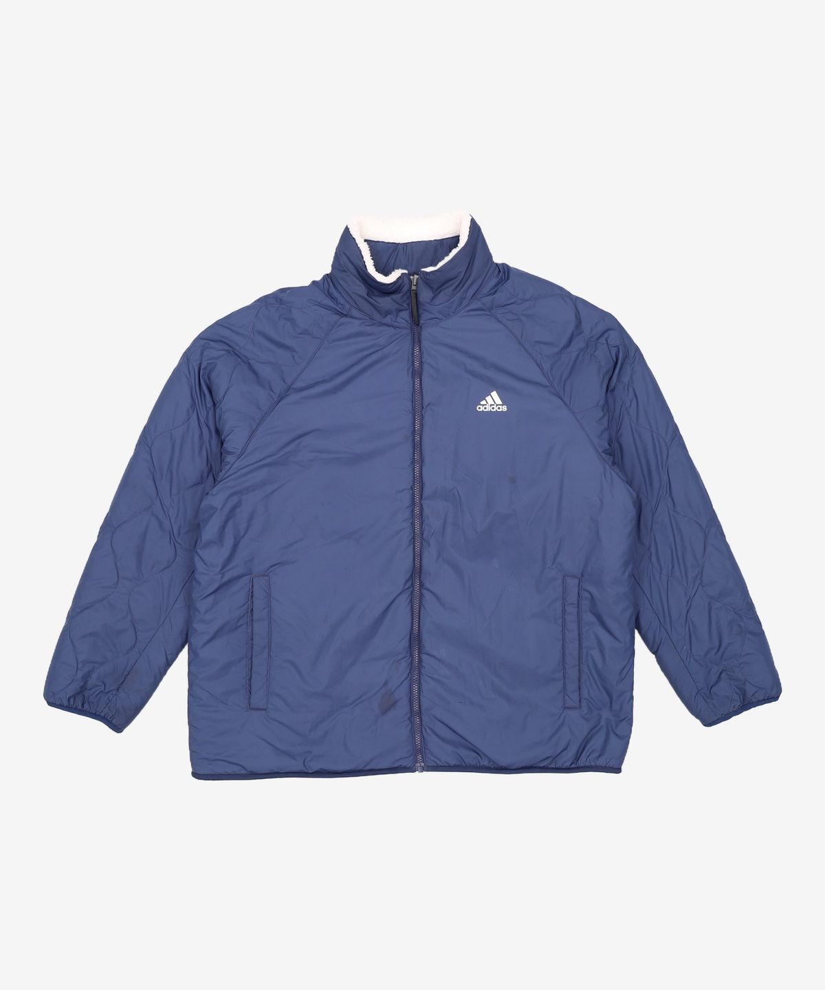 아디다스(ADIDAS) 쉐르파 리버서블 자켓 - 화이트:네이비 / H23092 2XL