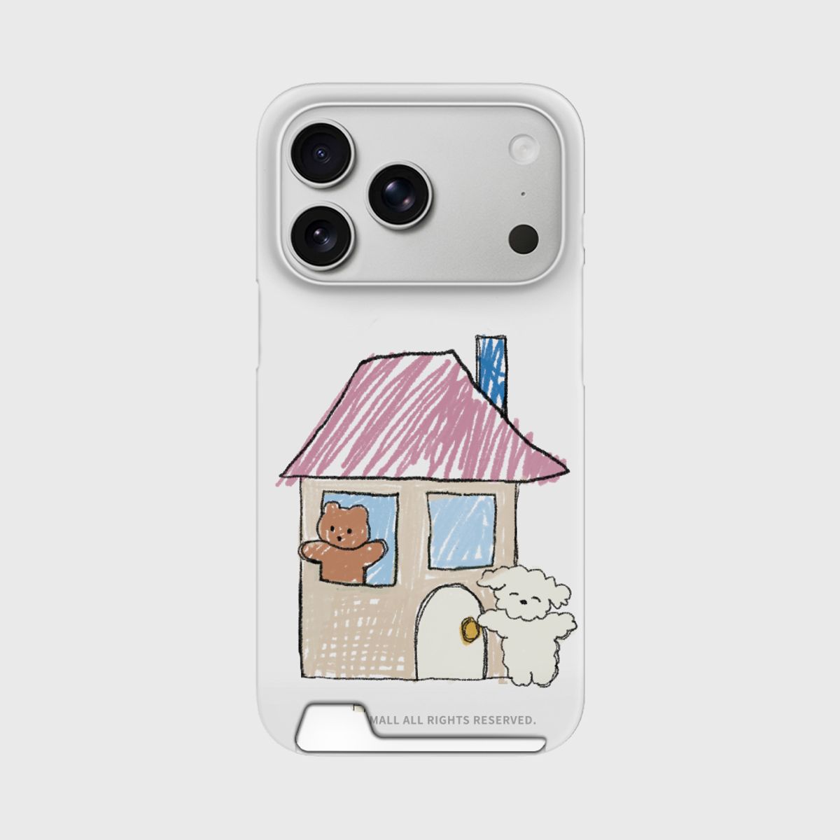 더나인몰(THE NINEMALL) gummy cozy house with ppokku [카드수납 폰케이스]