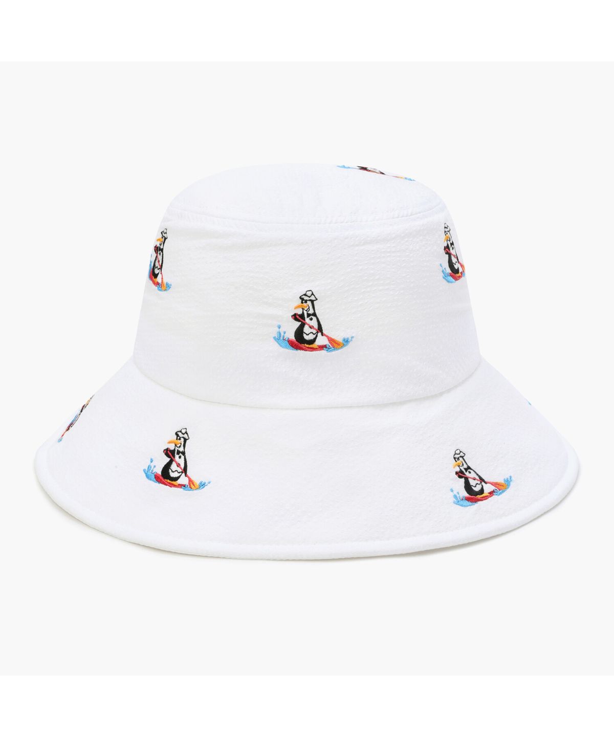 먼싱웨어(MUNSINGWEAR) 여성 자수 버킷햇 화이트 MR122LCP32