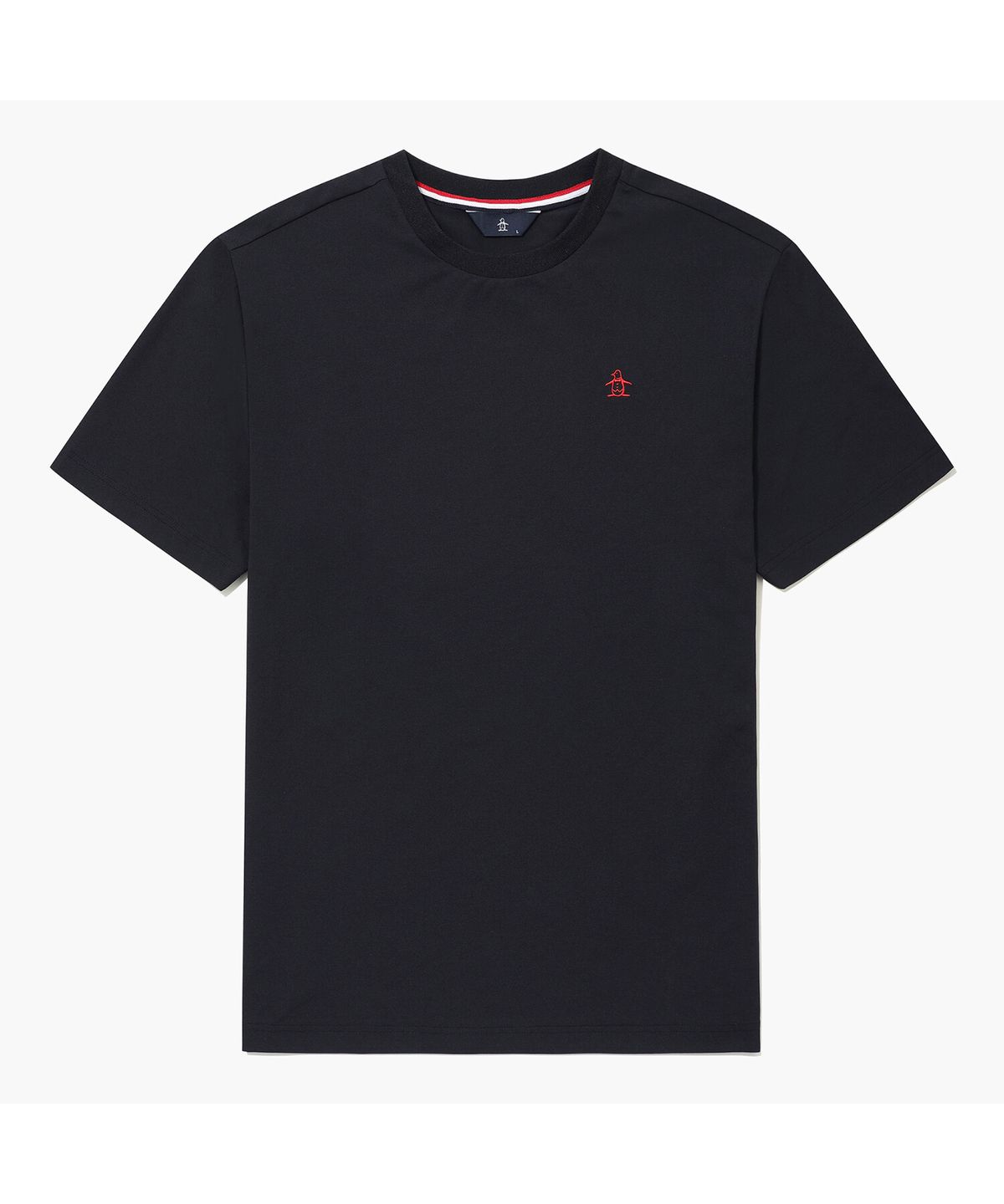 먼싱웨어(MUNSINGWEAR) 남성 시그니처 라운드 반팔 티셔츠 블랙 MR121MTS12
