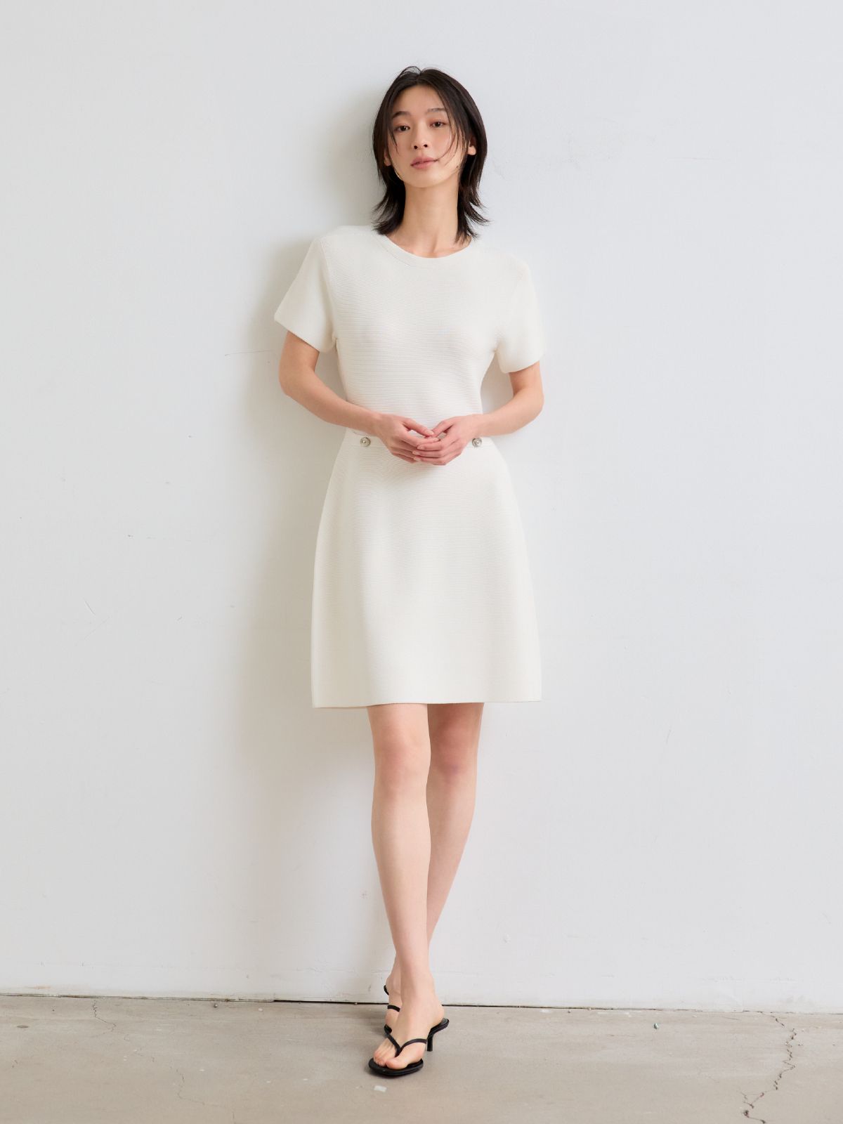 안토메(ANTOME) 세르 홀가먼트 드레스 (아이보리)