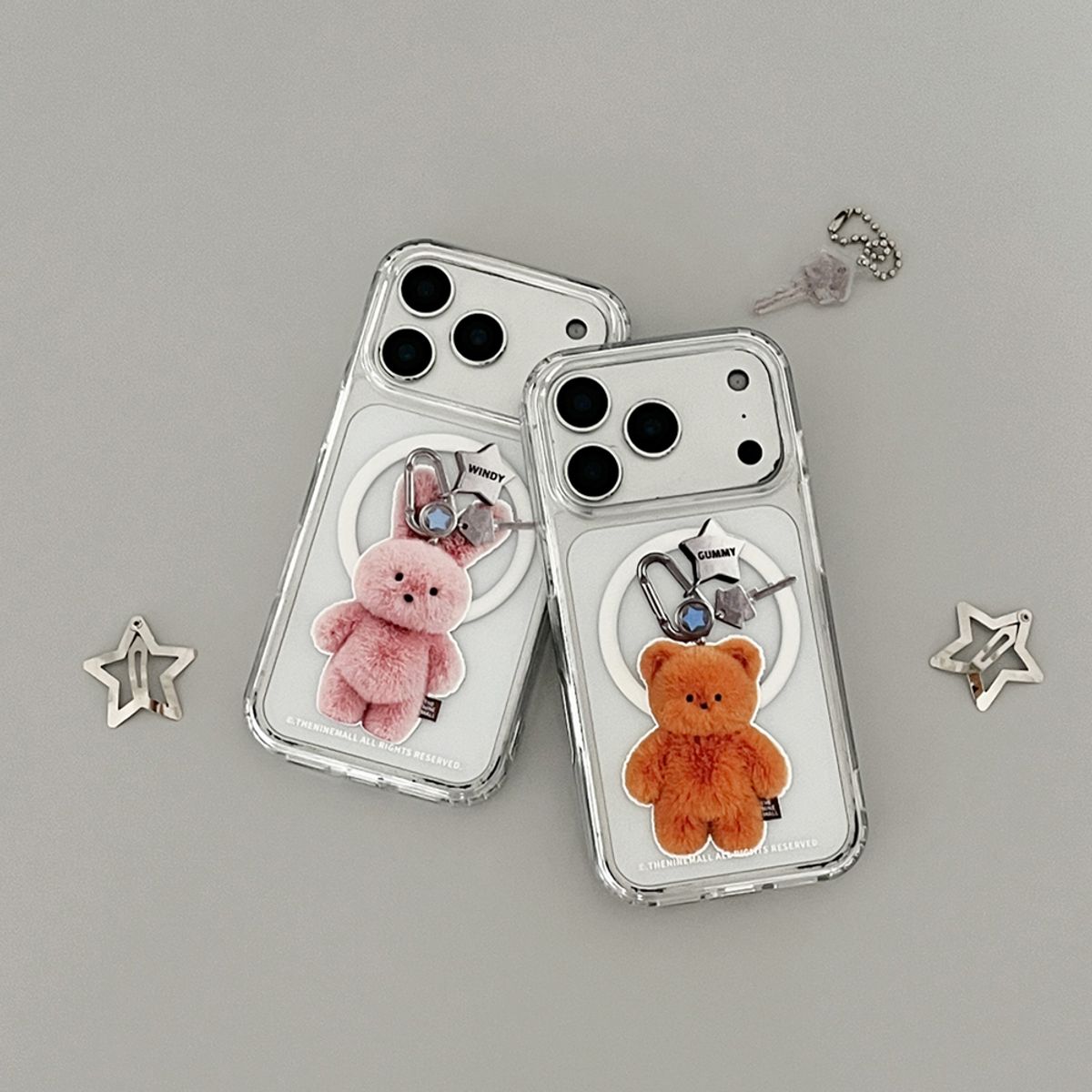 더나인몰(THE NINEMALL) little keyring friends [맥세이프 젤하드 폰케이스]