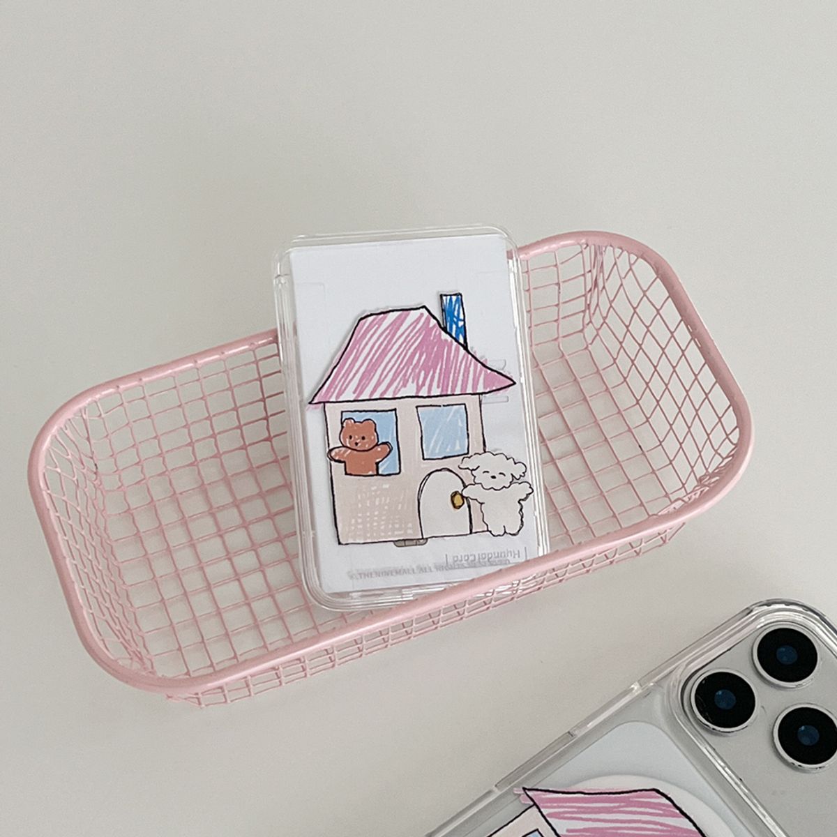 더나인몰(THE NINEMALL) gummy cozy house with ppokku [맥세이프 투명 카드지갑]