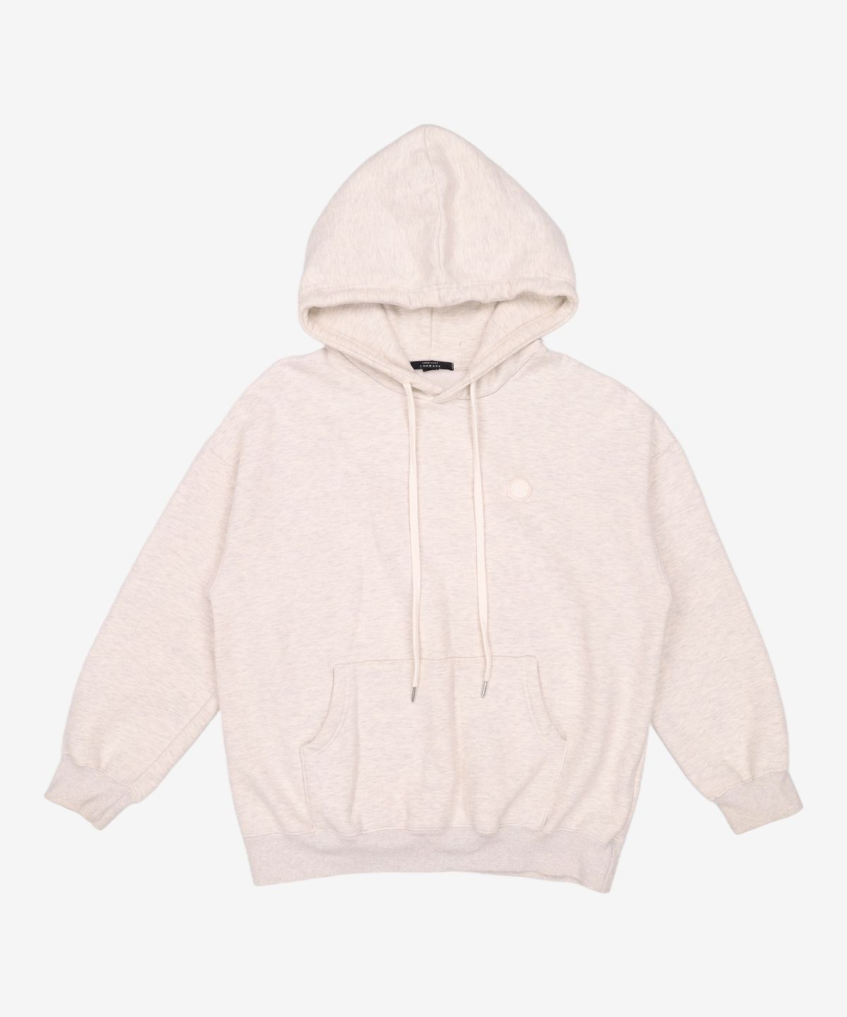 룩캐스트(LOOKAST) IVORY UNISEX BADGE HOODIE M