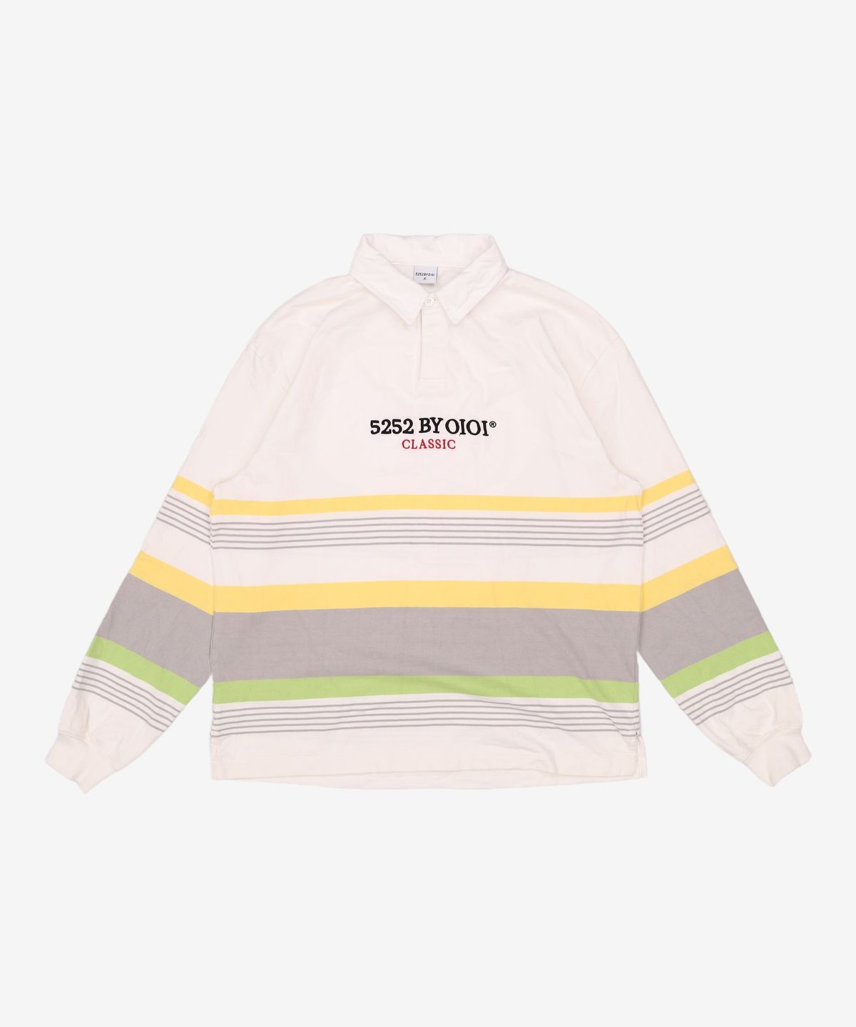 오아이오아이 컬렉션(OIOI COLLECTION) STRIPE RUGBY T-SHIRTS [WHITE] FREE