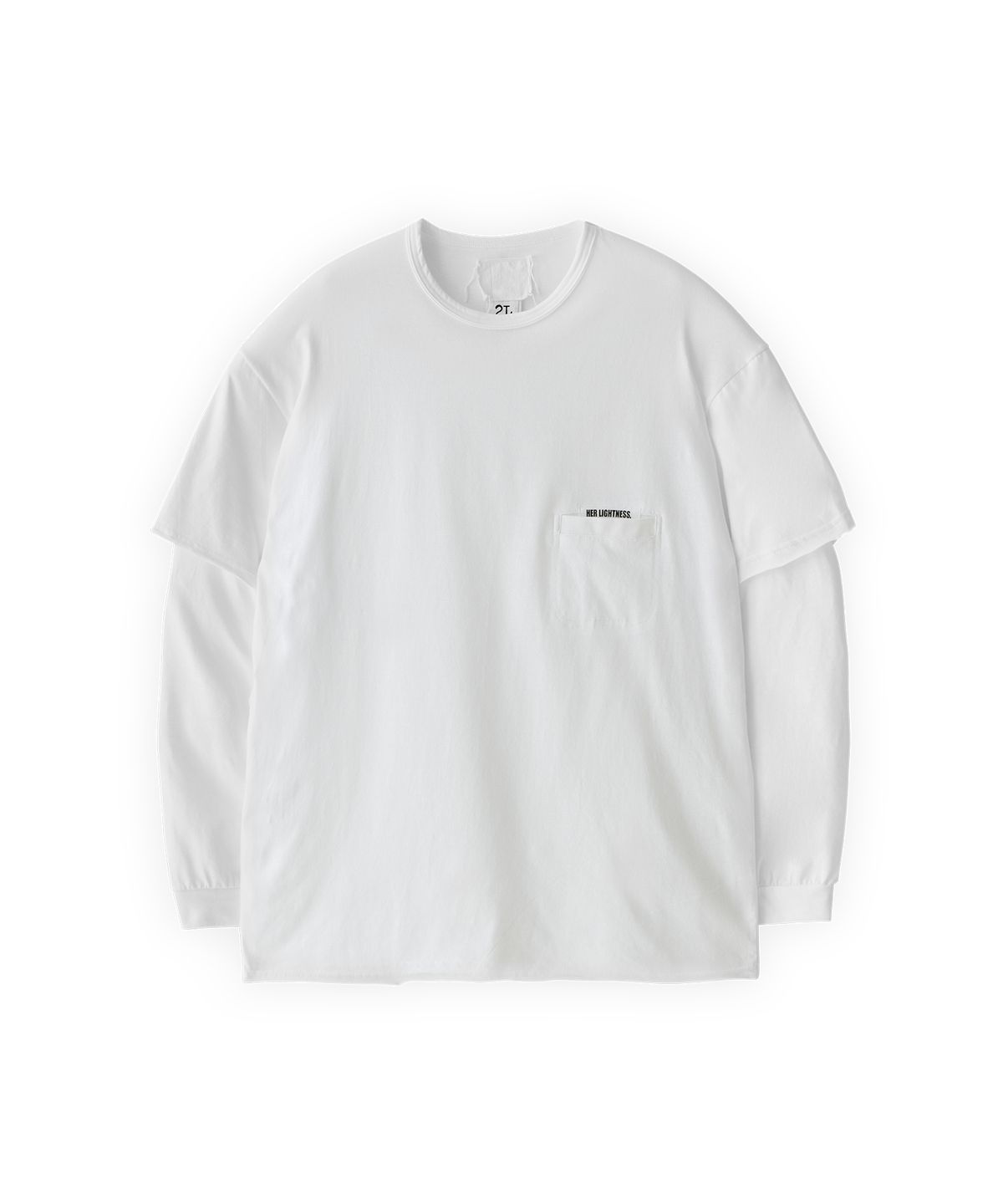 투위드(TUEWID) Pocket longsleeve LS tee / col white