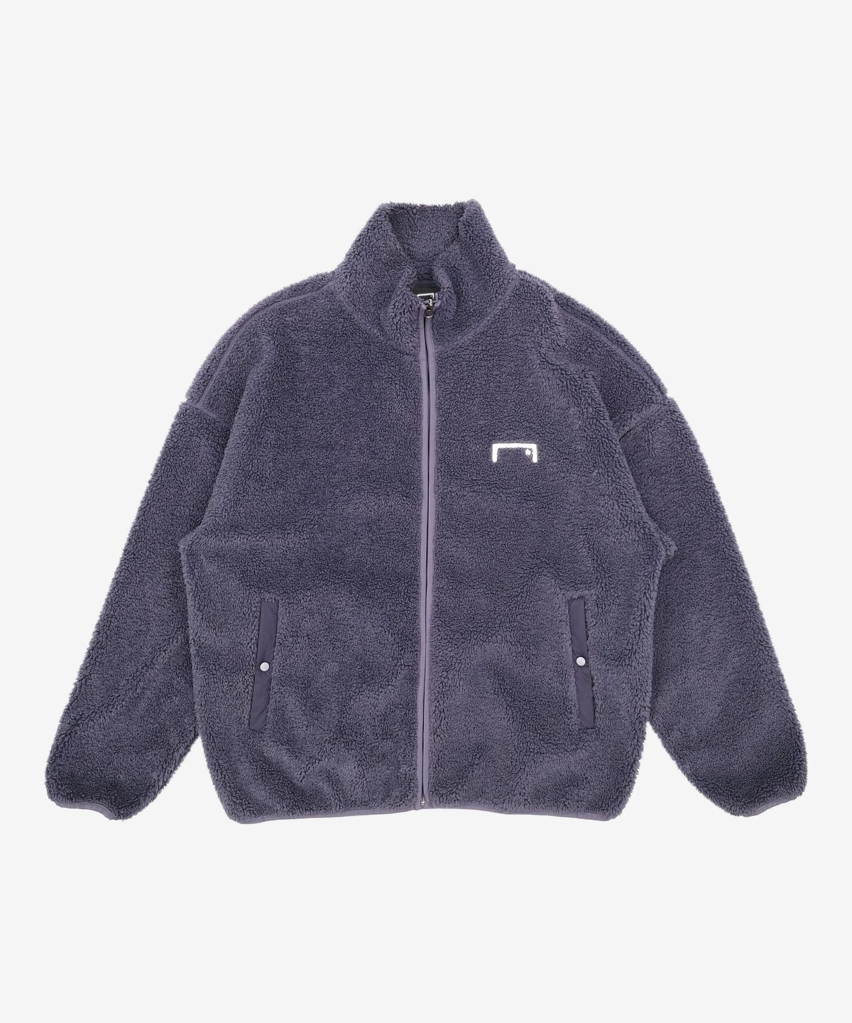 골스튜디오(GOALSTUDIO) SIGNATURE SHERPA FLEECE JACKET - LIGHT GREY L