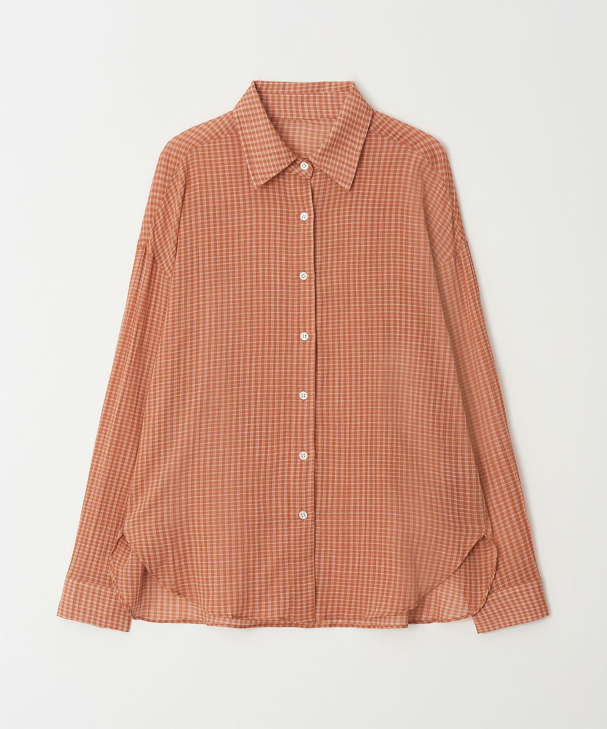 하우스 오브 폰드(HOUSE OF POND) Check Breeze Relaxed Shirt Orange
