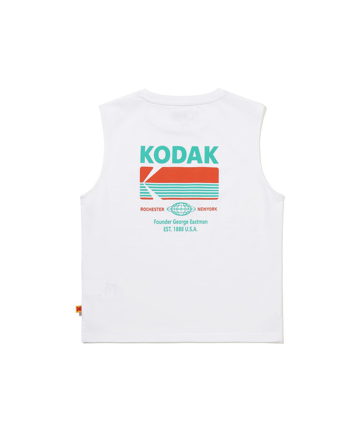 코닥 키즈(KODAK KIDS) 브리즈팝 에어로쿨 빅그래픽 슬리브리스 티셔츠 키즈 WHITE
