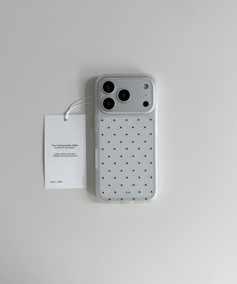 [아이폰18RRO출시][+갤럭시S26]B polka dots 반투명 맥세이프 케이스