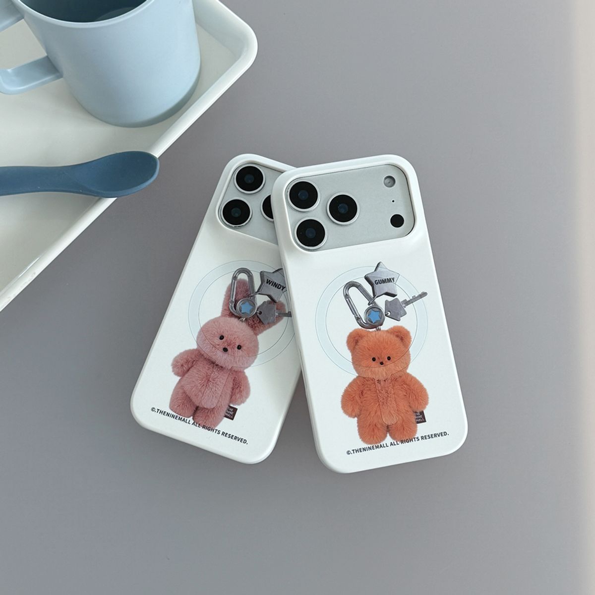 더나인몰(THE NINEMALL) little keyring friends [맥세이프 하드 폰케이스]