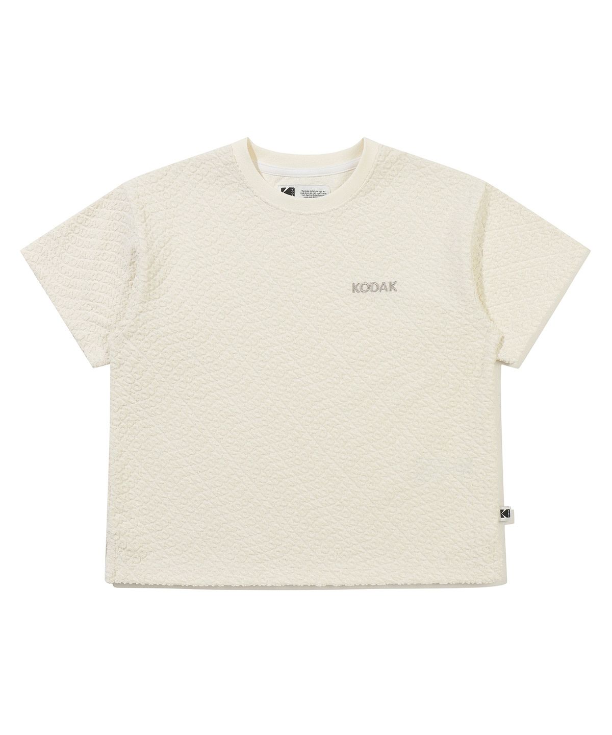 코닥 키즈(KODAK KIDS) 레터링 테리 카라 티셔츠 키즈 IVORY