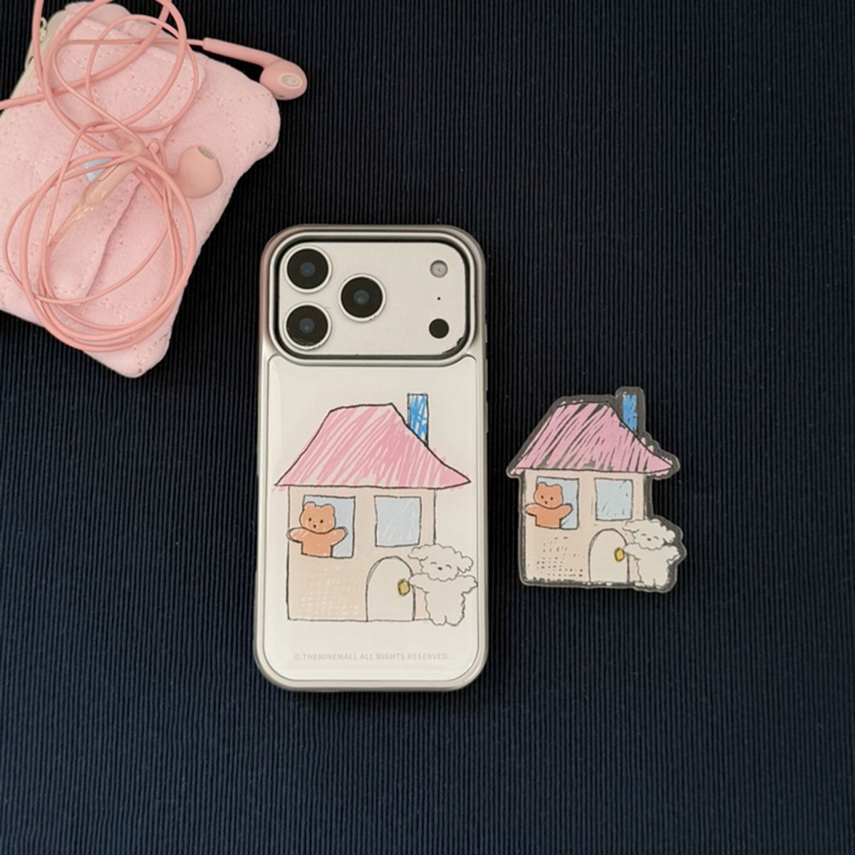더나인몰(THE NINEMALL) gummy cozy house with ppokku [실버 맥세이프 범퍼케이스]