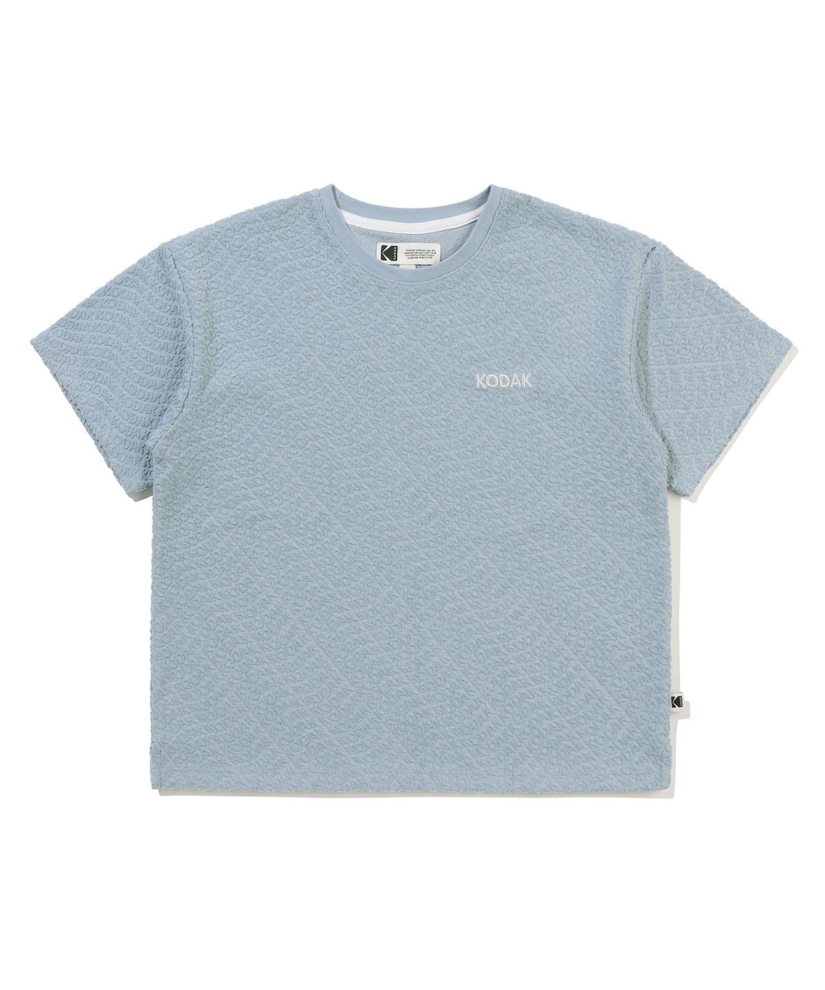 코닥 키즈(KODAK KIDS) 레터링 테리 카라 티셔츠 키즈 S.BLUE