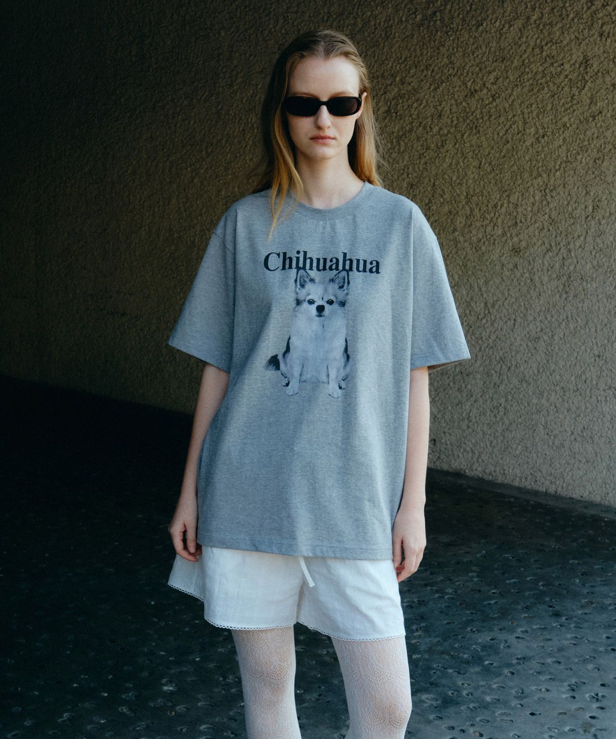 마이스(MAIS) CHIHUAHUA SHORT SLEEVE TEE / GRAY