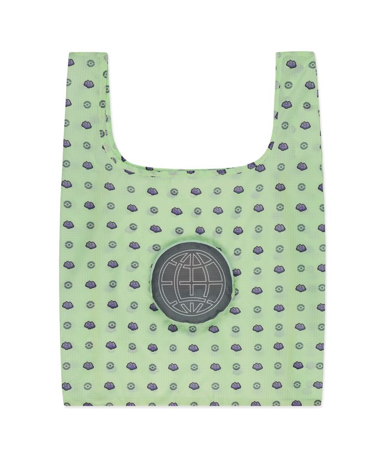 Pokémon Pixel Art Monster-Ball Packable Bag green