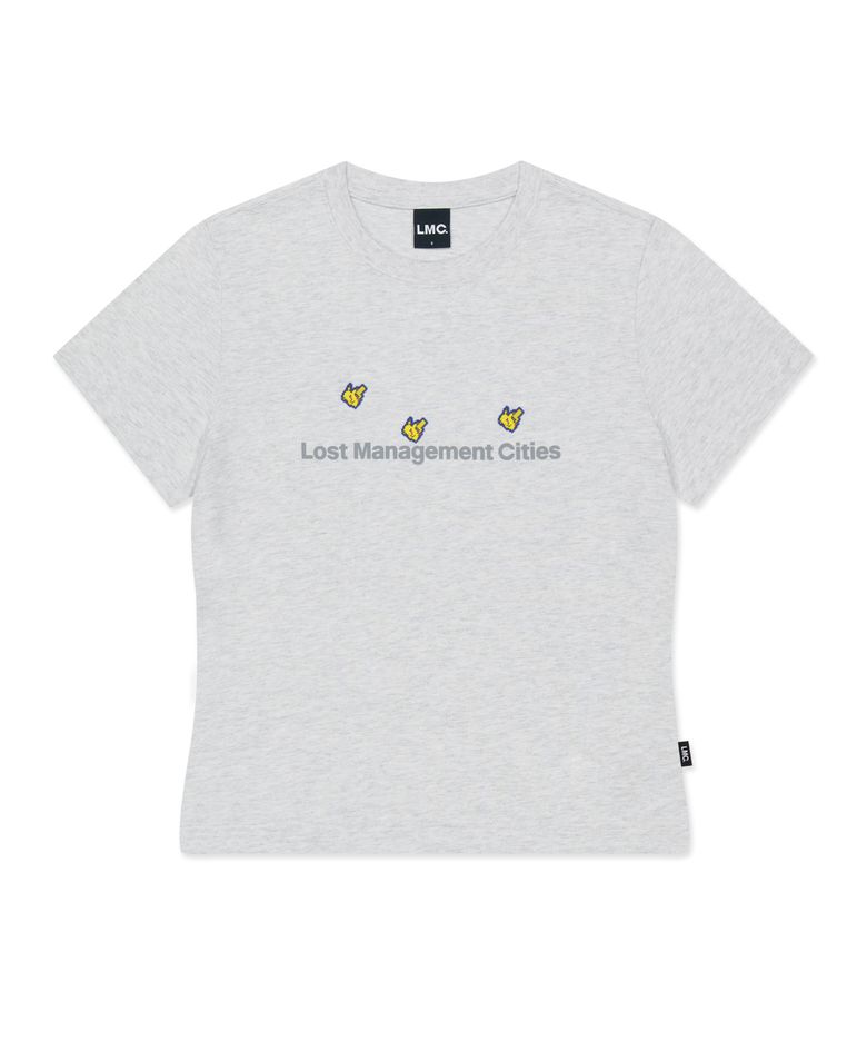 Pokémon Pixel Art WM Pikachu FN OG Tee light heather gray