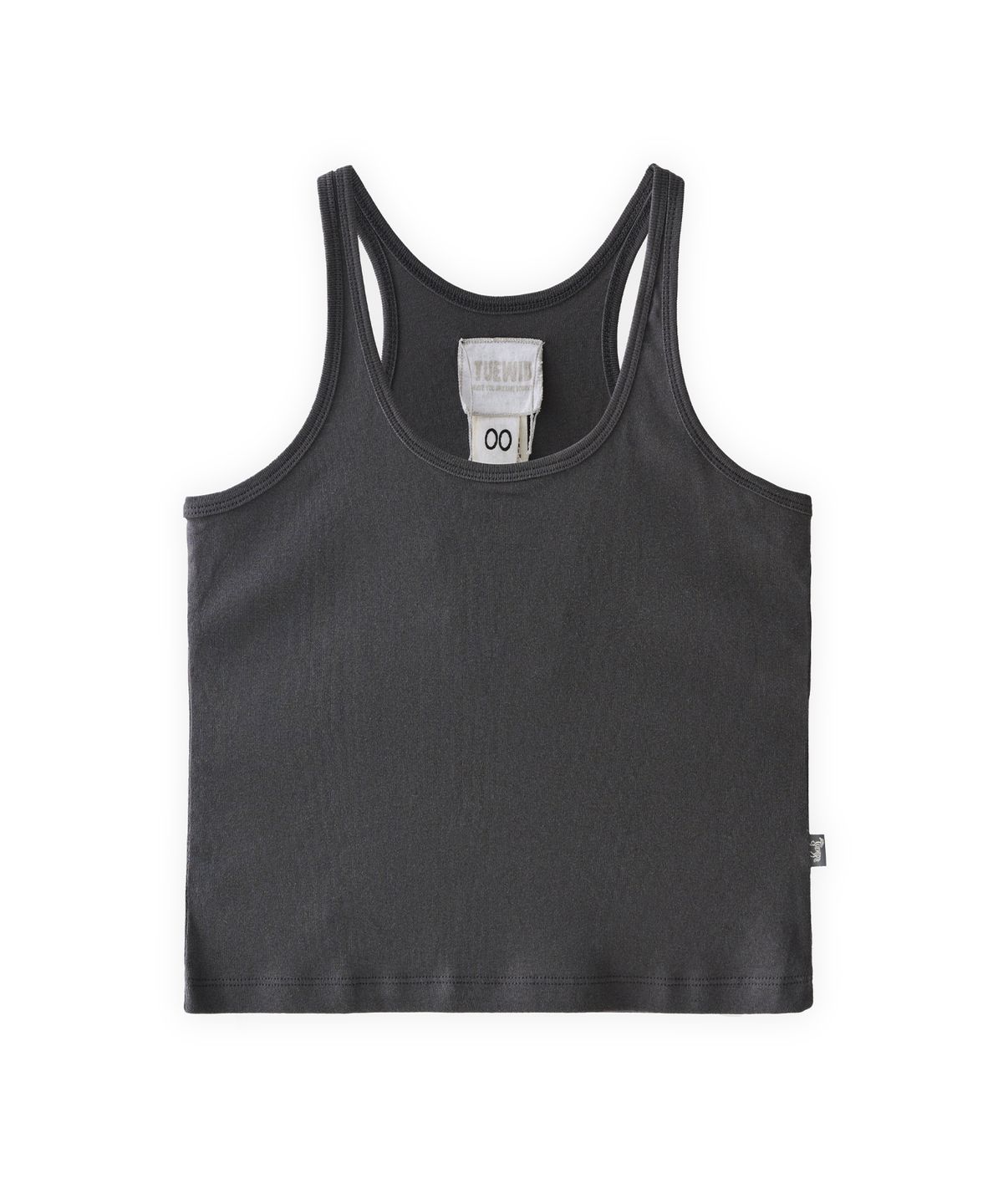 투위드(TUEWID) Jersey tank top in graphite