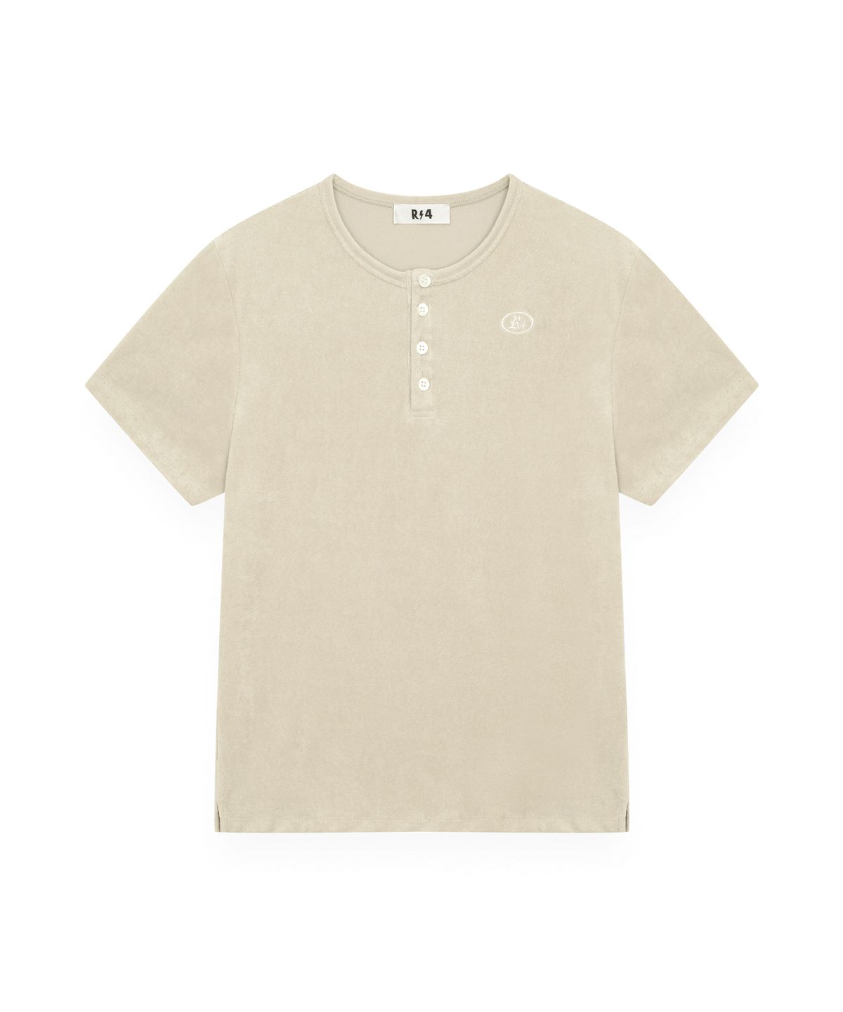 알포(R-4) R-0072 / TERRY SHORT HENLEY(BEIGE)