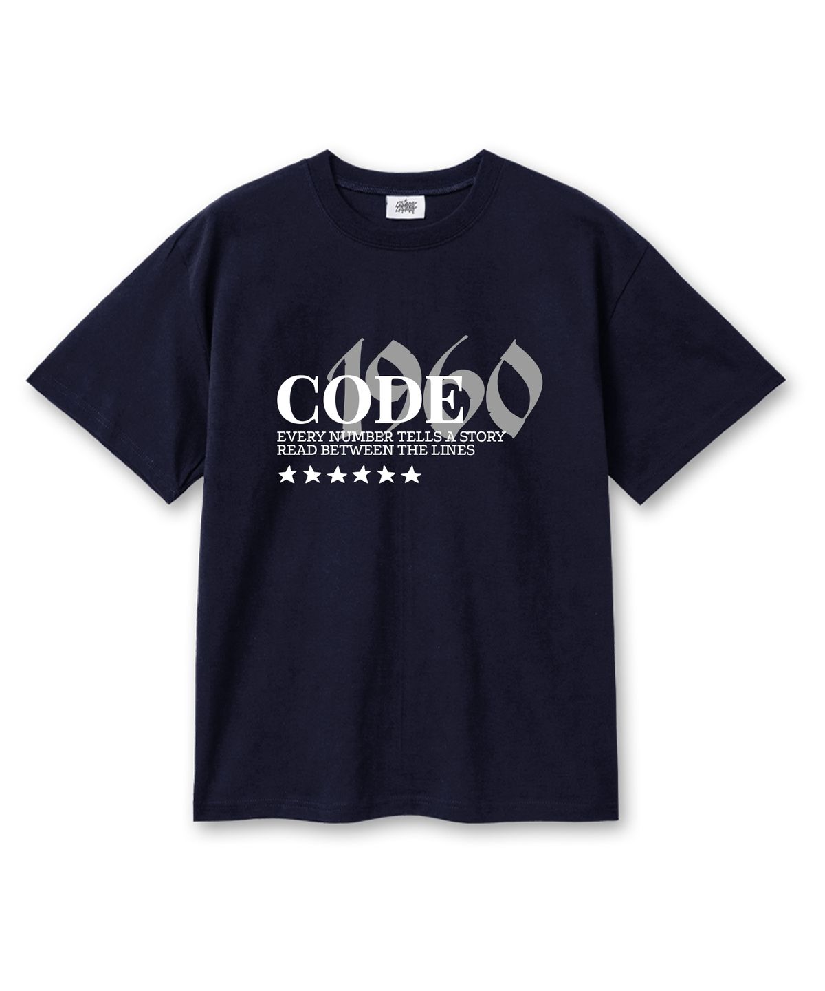 레이지메리(LAZYMERRY) CODE1960 20수 코튼 오버핏 반팔티셔츠 네이비