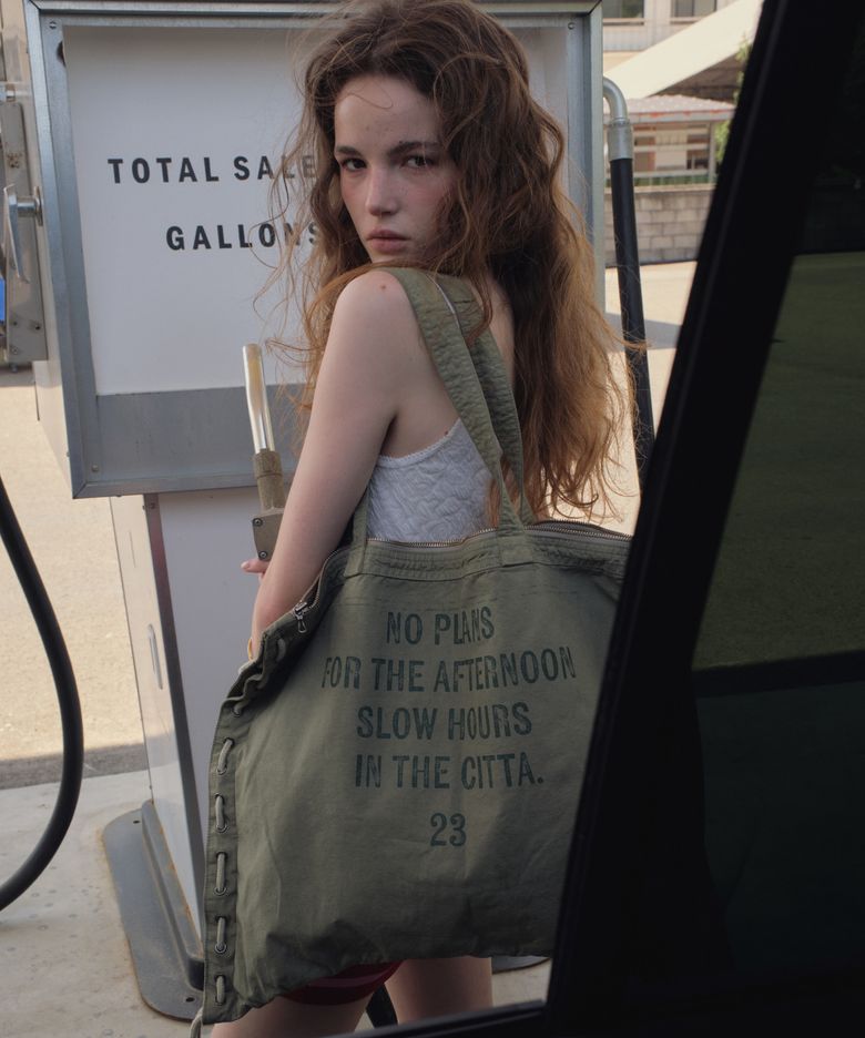 Washed Graphic Drawstring Tote Bag_CTA950(2color)
