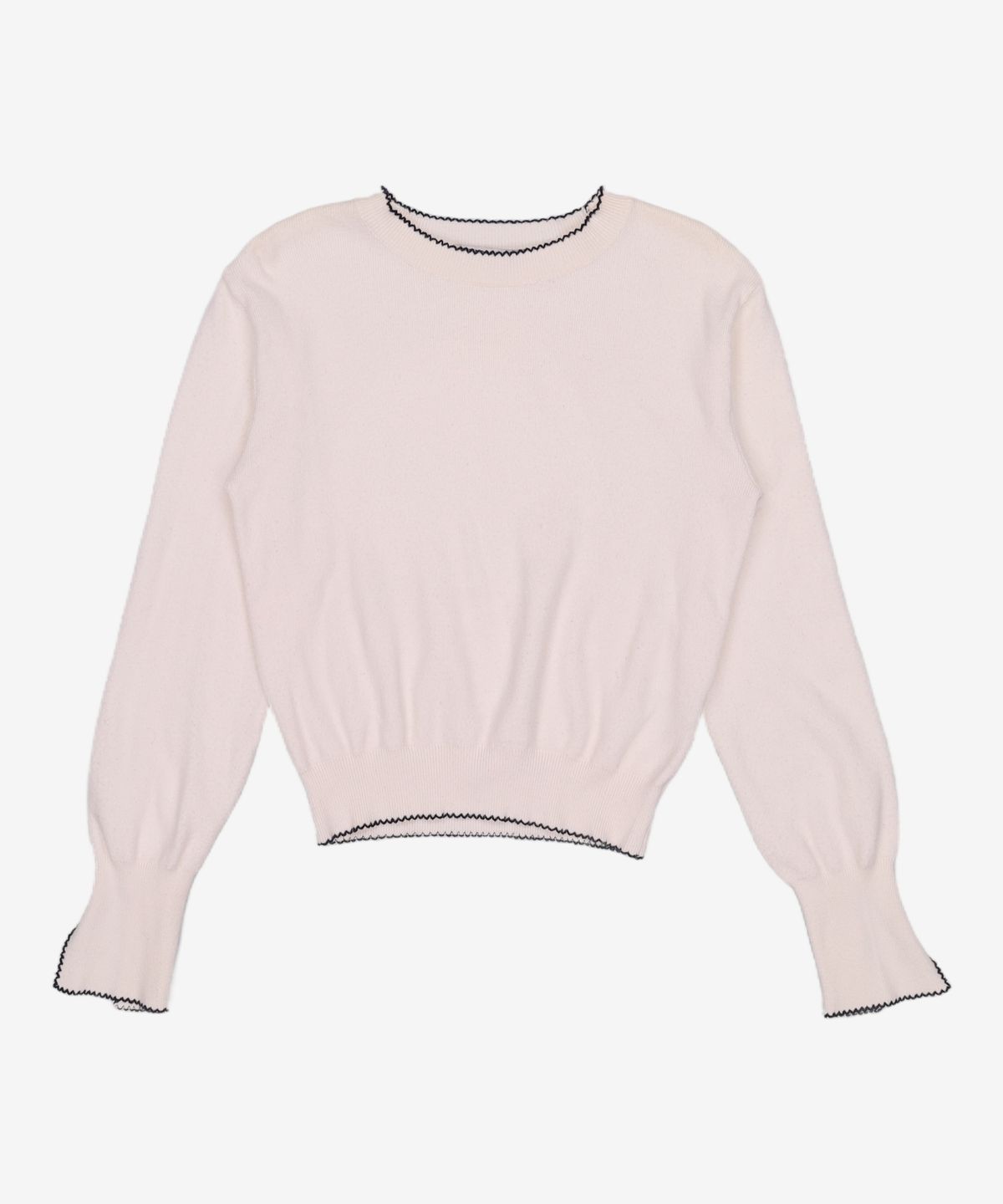 미쏘(MIXXO) 소매 배색포인트 풀오버 MIWKAC131T L