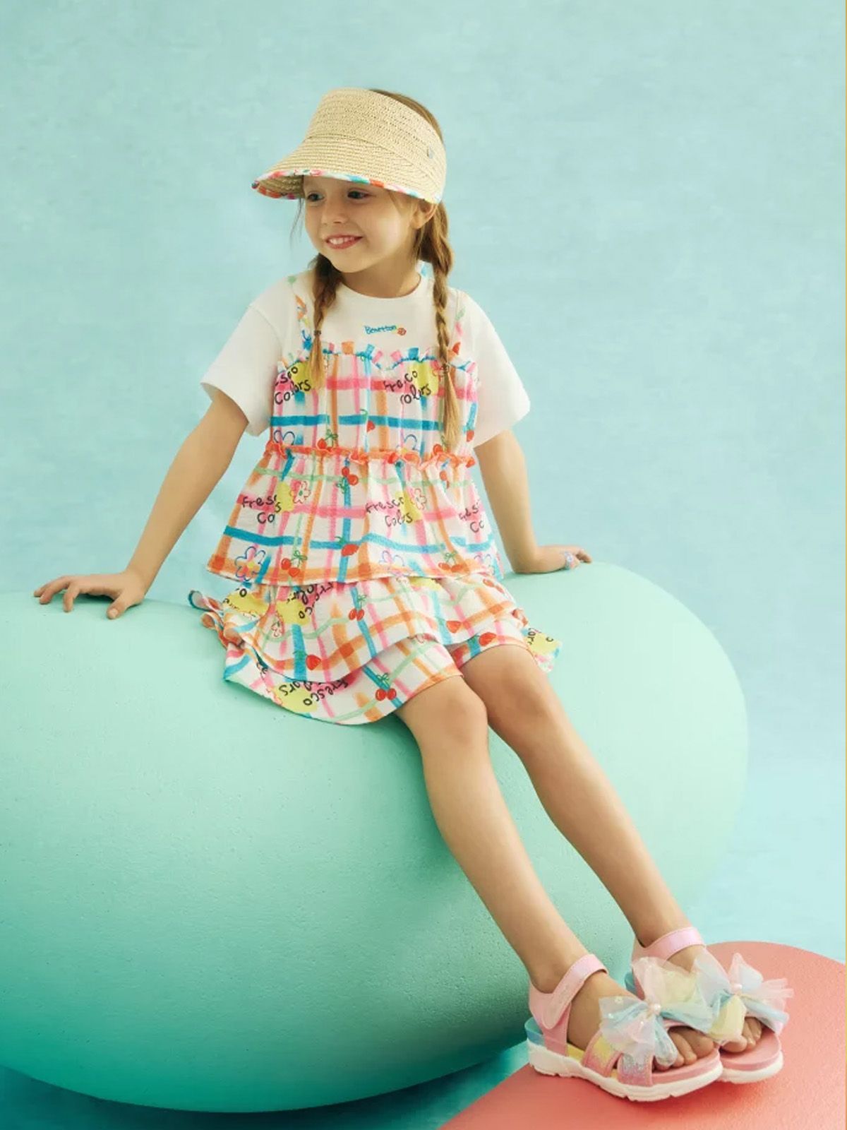 베네통키즈(BENETTONKIDS) 핫썸머 스커트 팬츠_QASP05631MU
