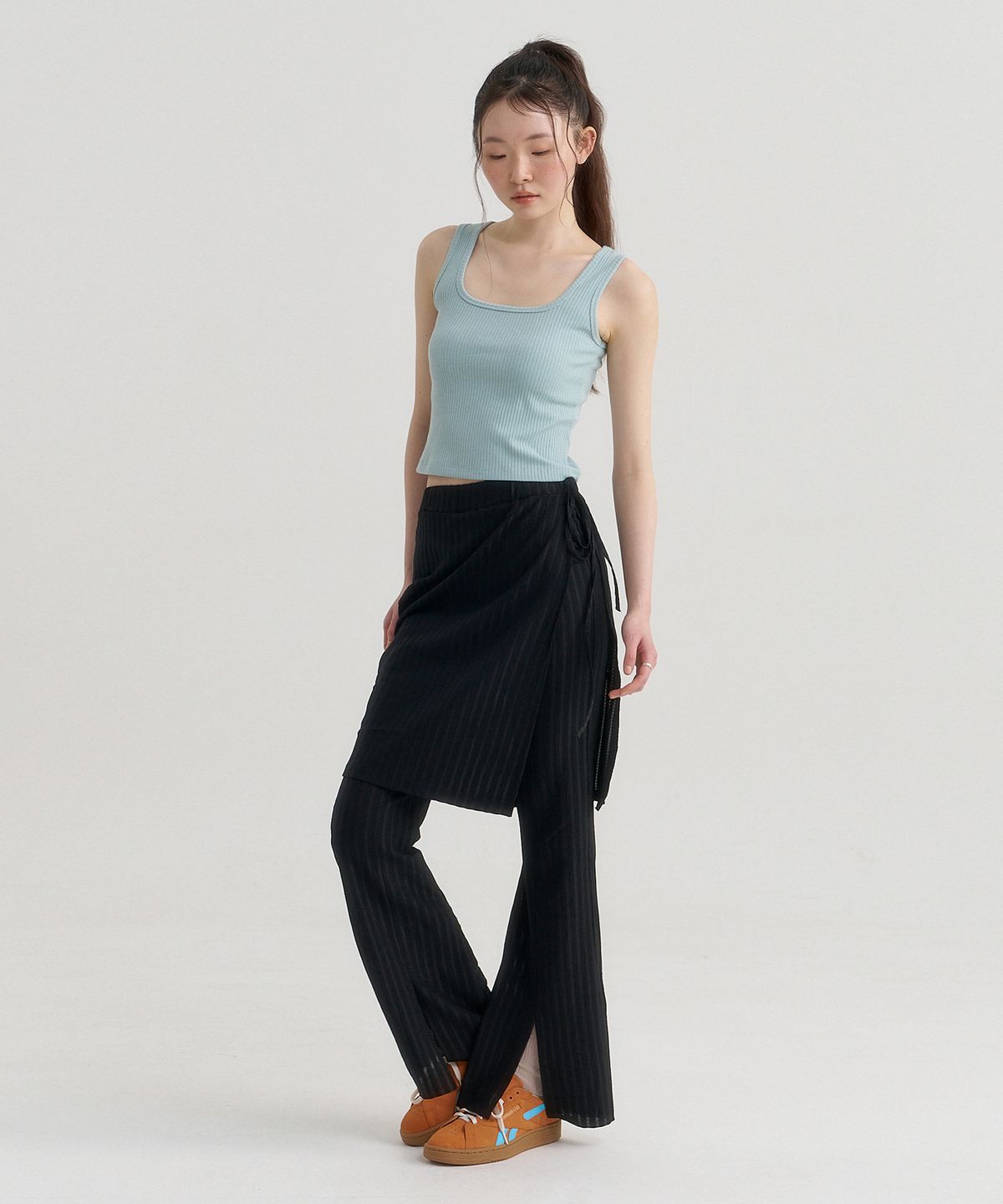 노브포에티(NOVE POETI) LOMI BANDING PANTS BLACK