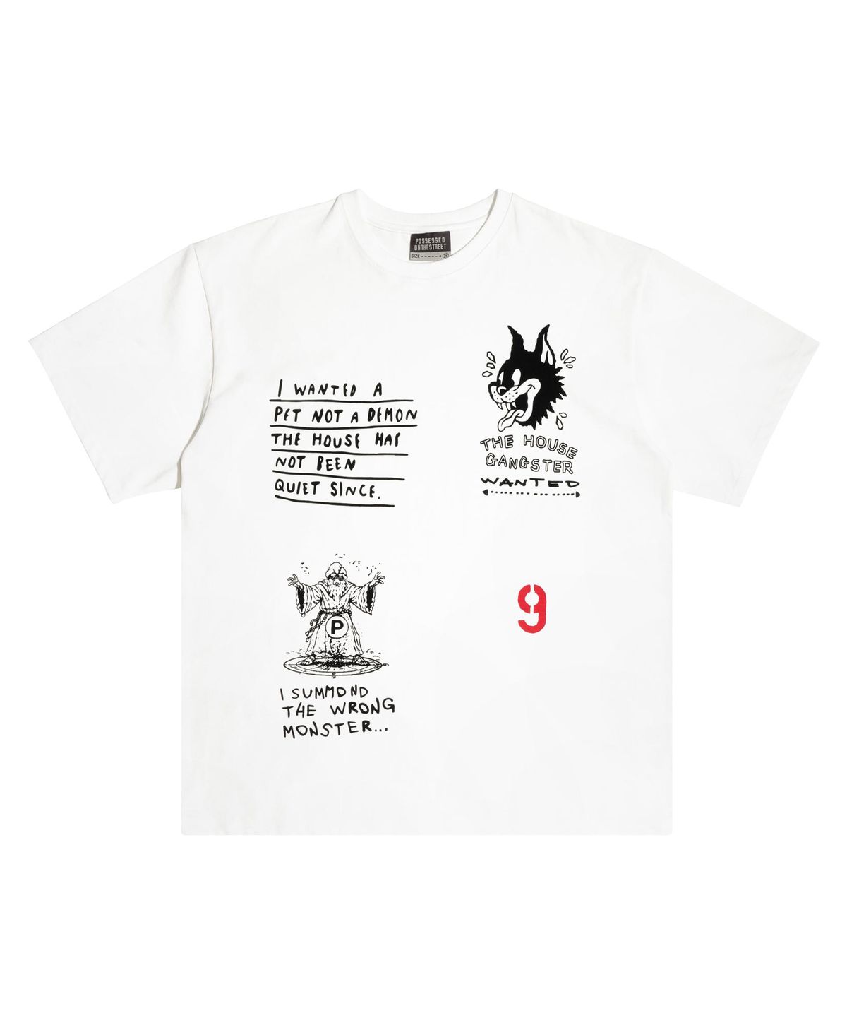 퍼츠(POTS) DEMON CAT TEE [WHITE]