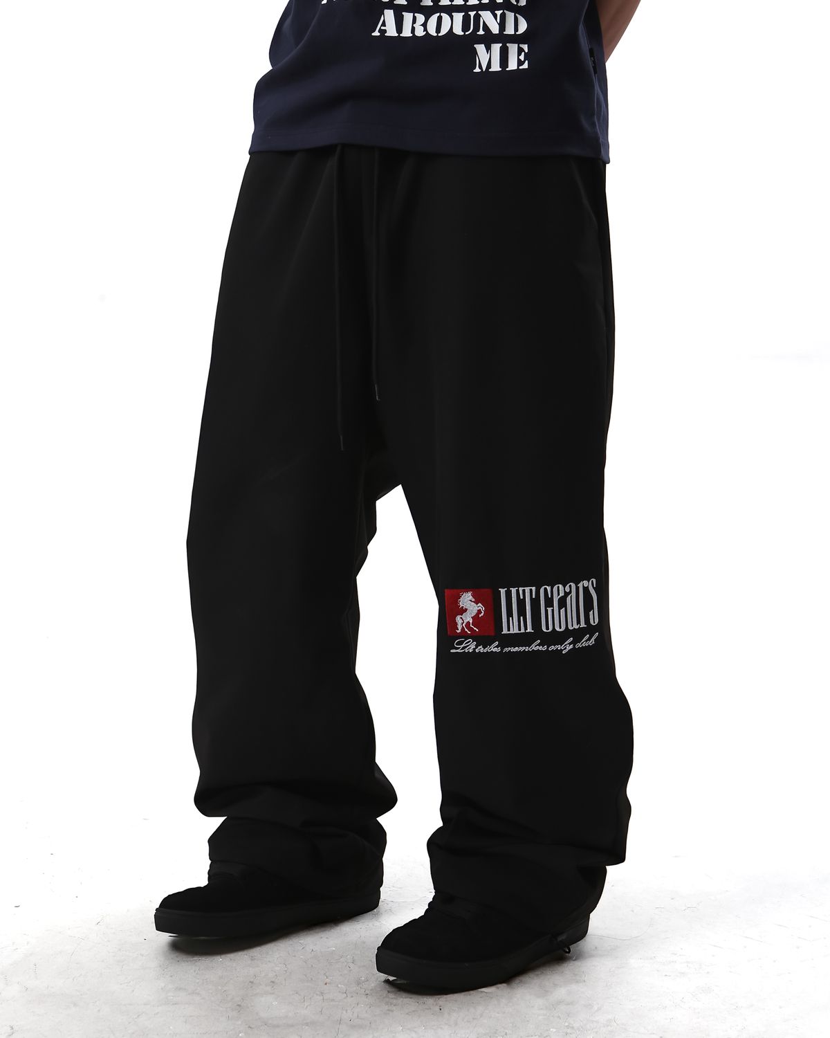 리브라이크디스(LLT) BIG LOGO PANTS BLACK